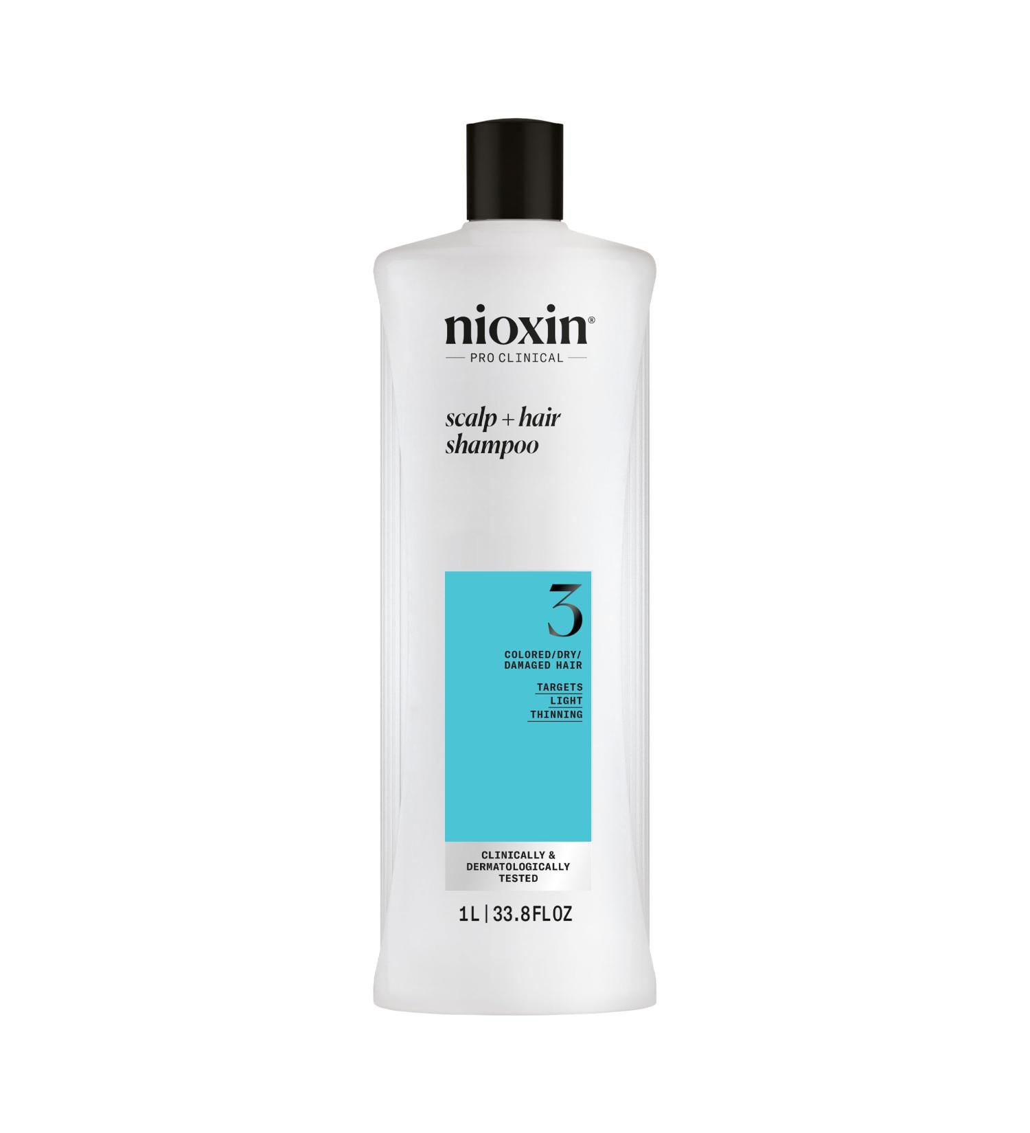 Nioxin System 3 Shampoo for Colored Thinning Hair Shampoo for colored thinning hair 1000ml - Buy Online on GoSupps.com