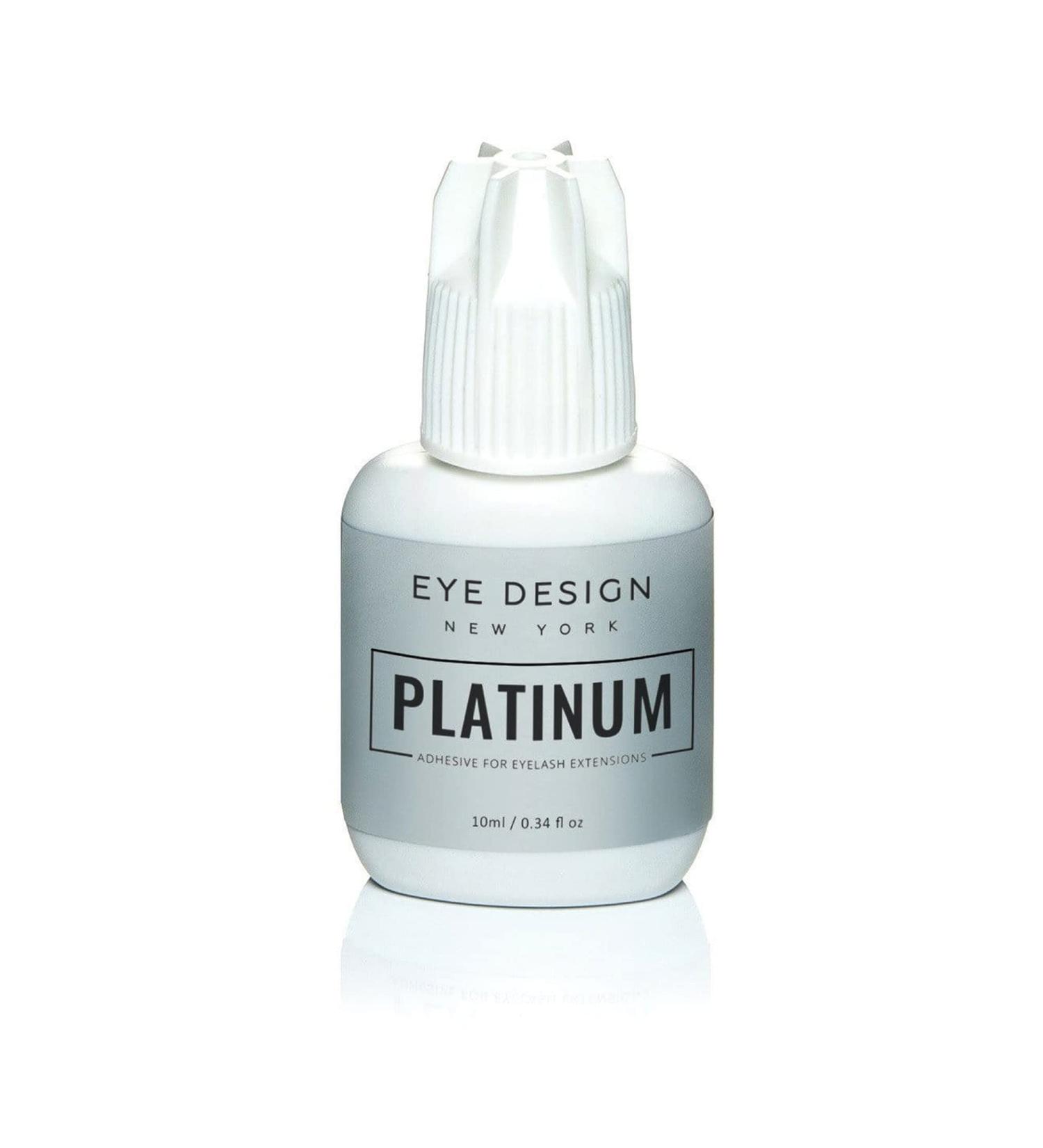 Eye Design Platinum Eyelash Glue - Professional Long-Lasting Adhesive for Eyelash Extensions (10 ml) | Super Strong Bond & Quick Drying Time - Buy Online on GoSupps.com