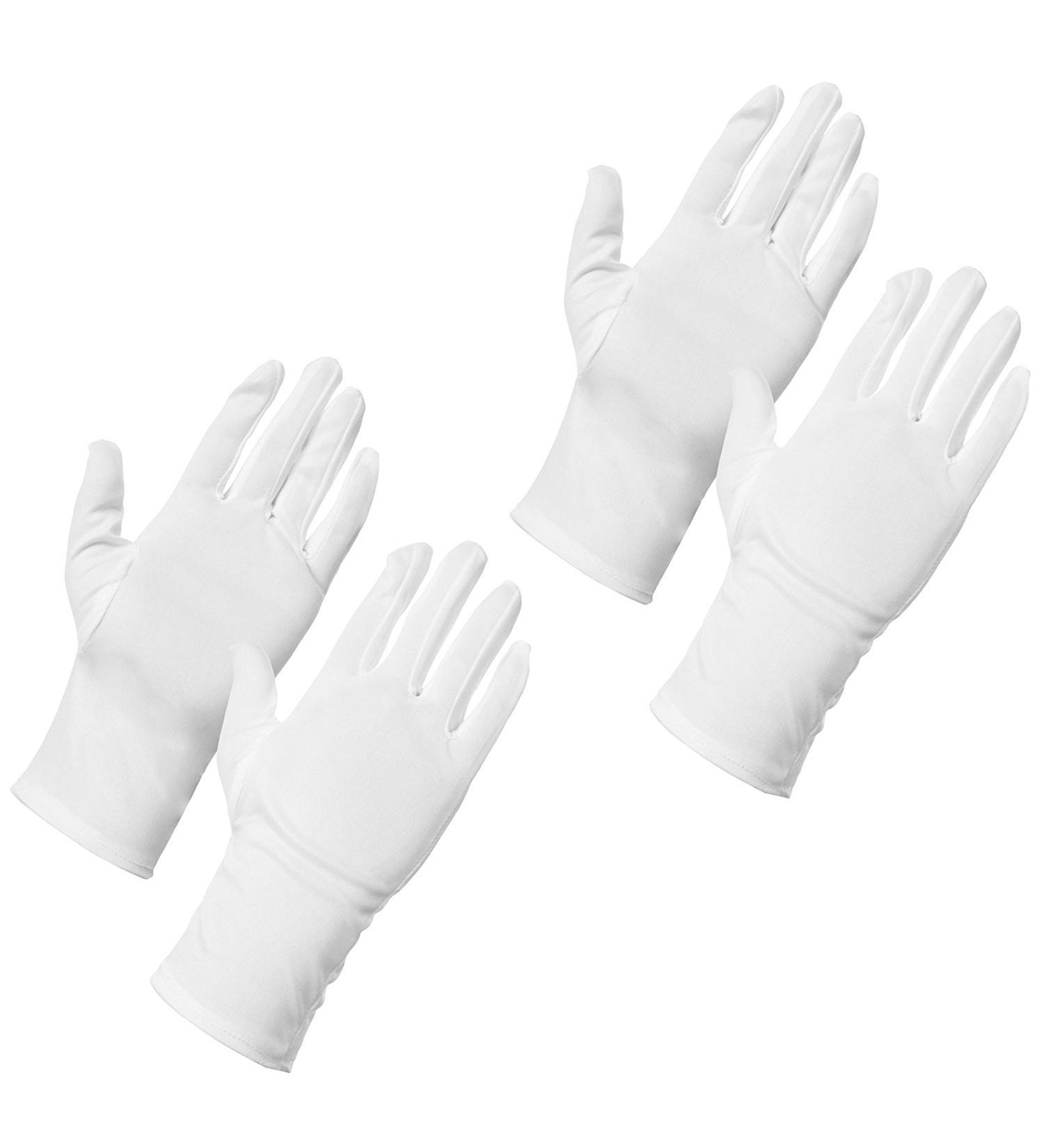 AMOS Dermatological Moisturising Cotton Gloves Dry Skin Hands Eczema Cream Absorption Spa Sleep Beauty Gloves (2 Pairs)