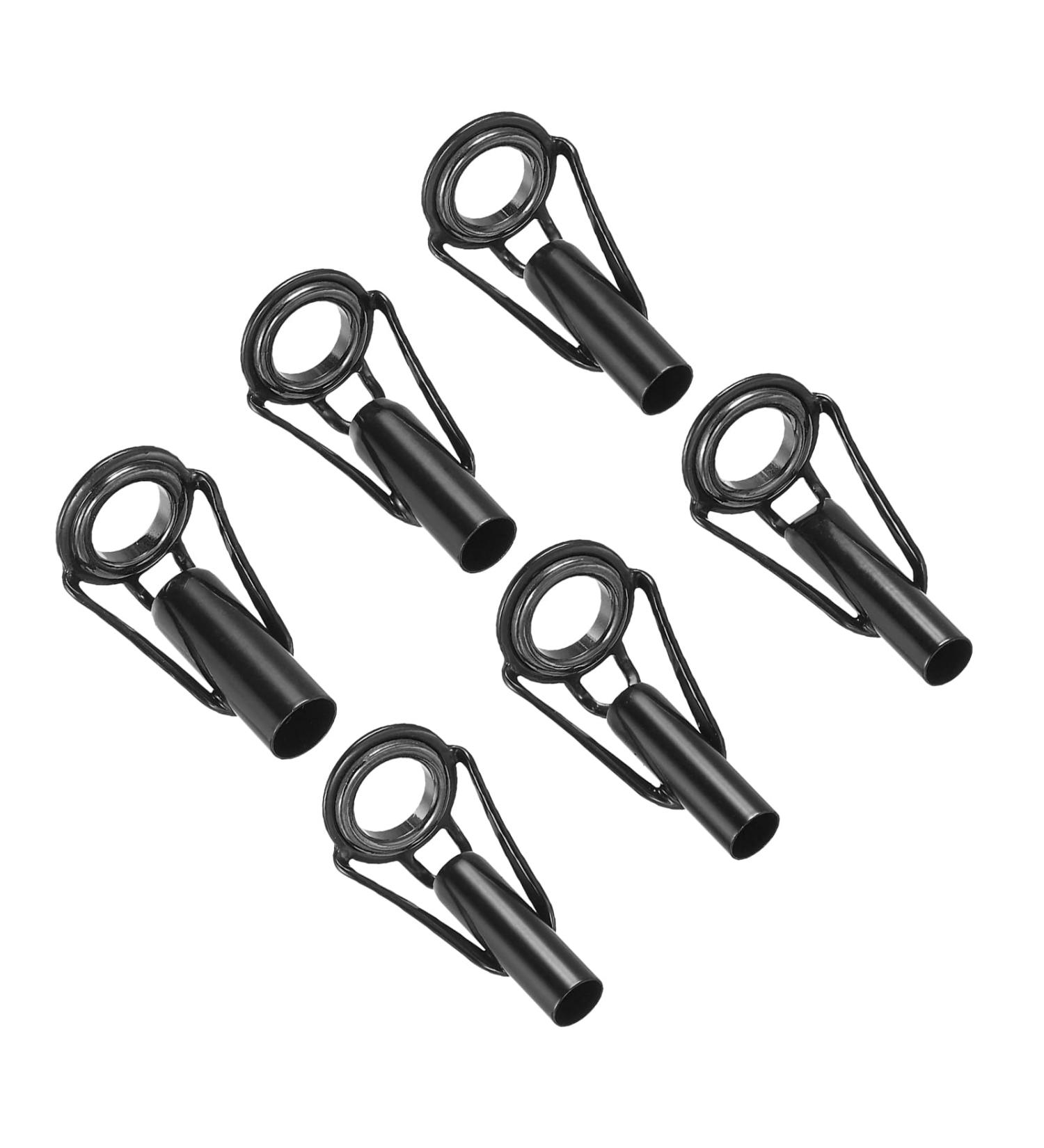 PATIKIL Fishing Rod Tip Repair Kit - 6pcs Stainless Steel Stake Ring Guide Replacement for Saltwater & Freshwater Fishing | 4.2-5.5mm - Buy Online on GoSupps.com