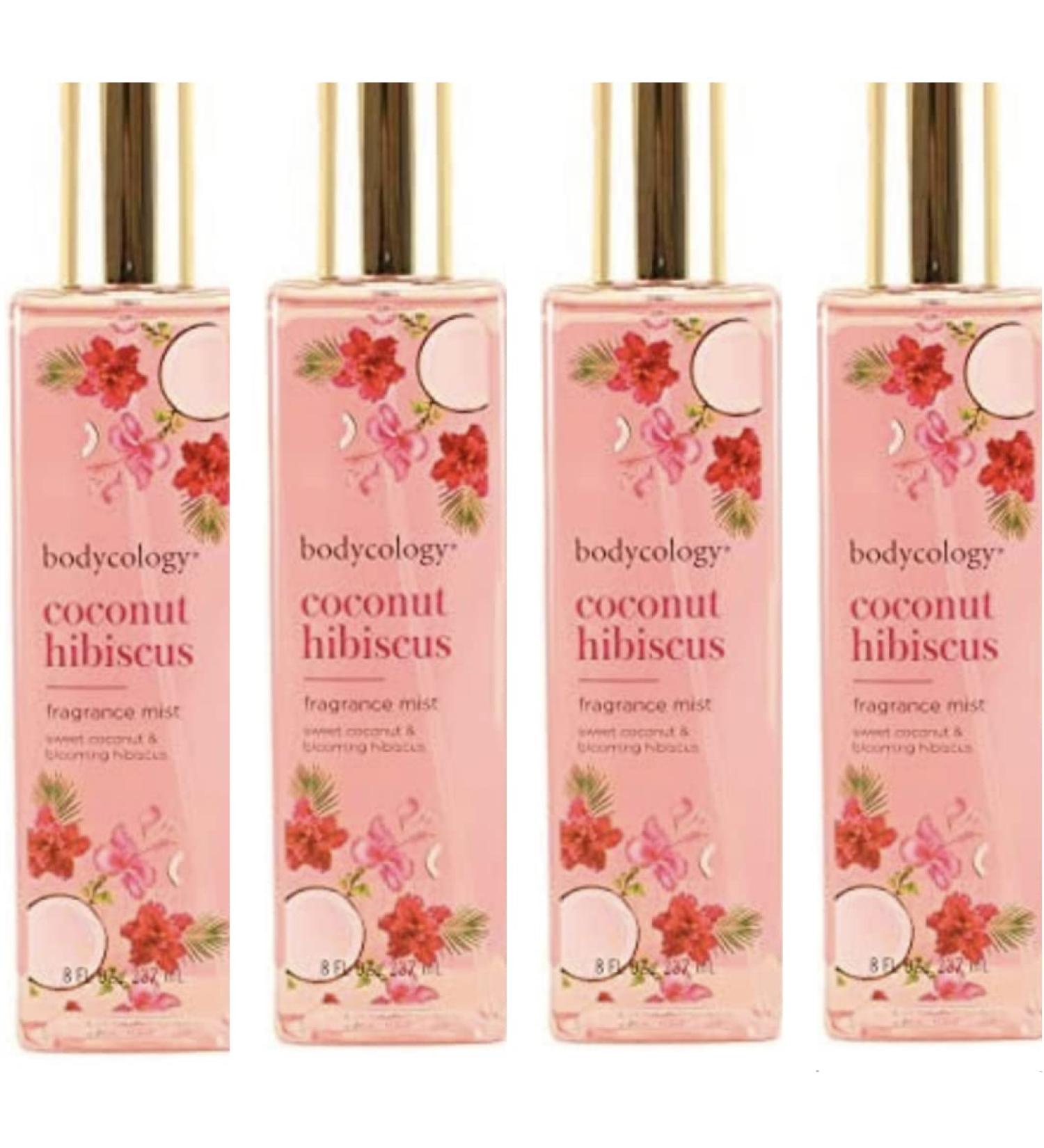 Coconut Hibiscus Fragrance Mist for Women 8 Ounce 240 ml / 8 Ounce (Pack of 4)