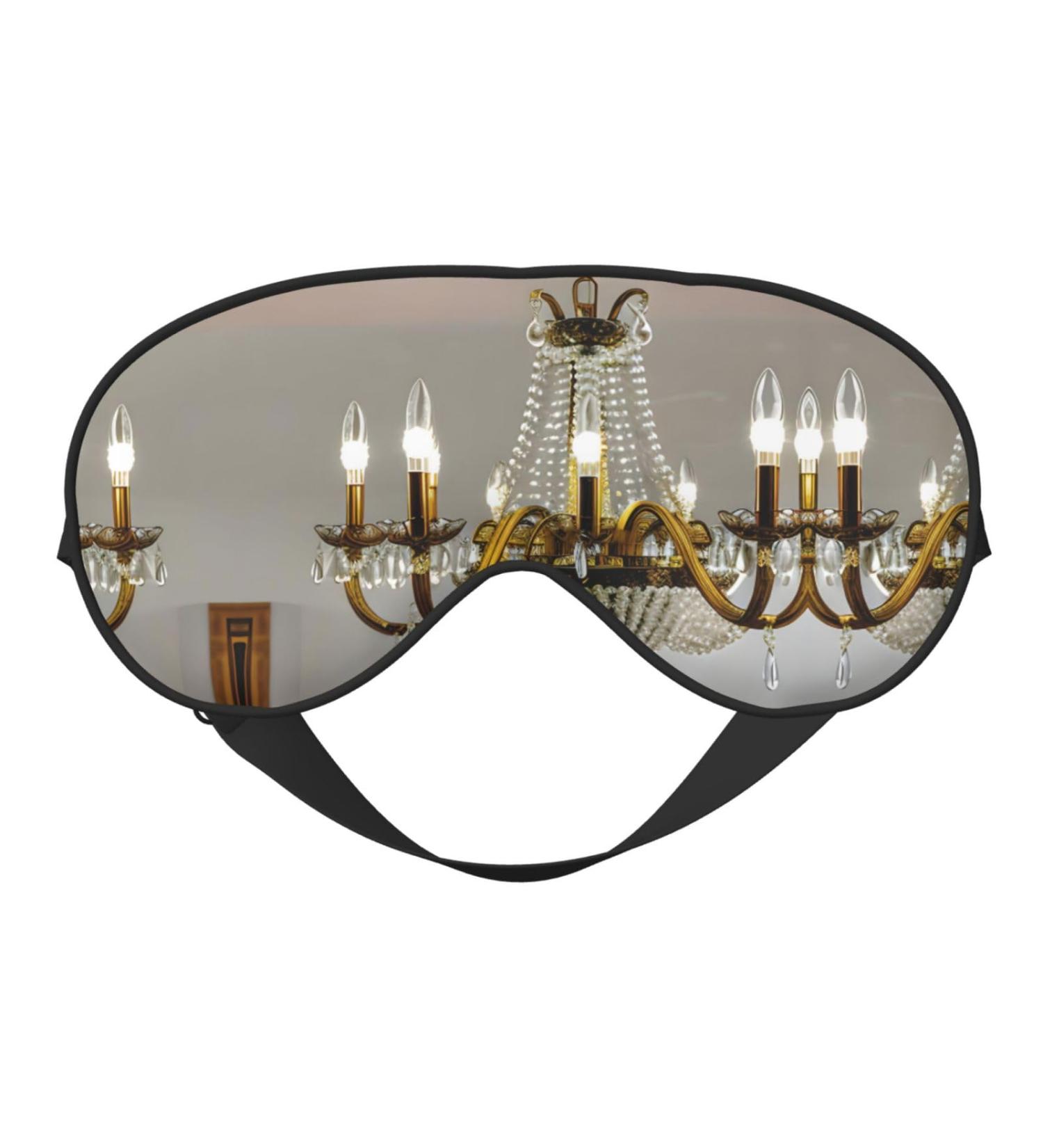 SSIMOO Ball Room Chandelier Sleep Mask - Adjustable Breathable & Fashionable Eye Mask for Comfortable Sleep | International Shipping - Buy Online on GoSupps.com