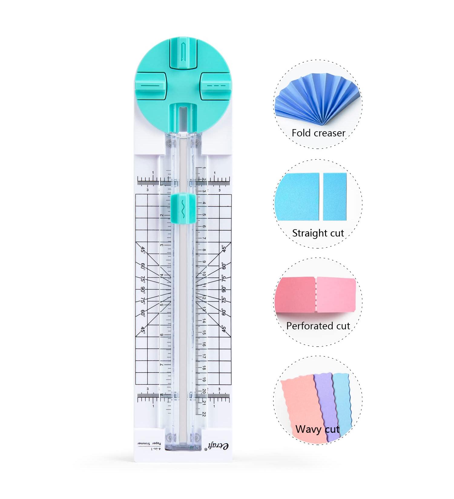 Multi-Function Paper Trimmer Craft Cutter - Straight, Wave, Dotted, Perforated Blades for Scrapbooking, Coupons, Photos, Postcards, Scrapbook Cards - Buy Online on GoSupps.com