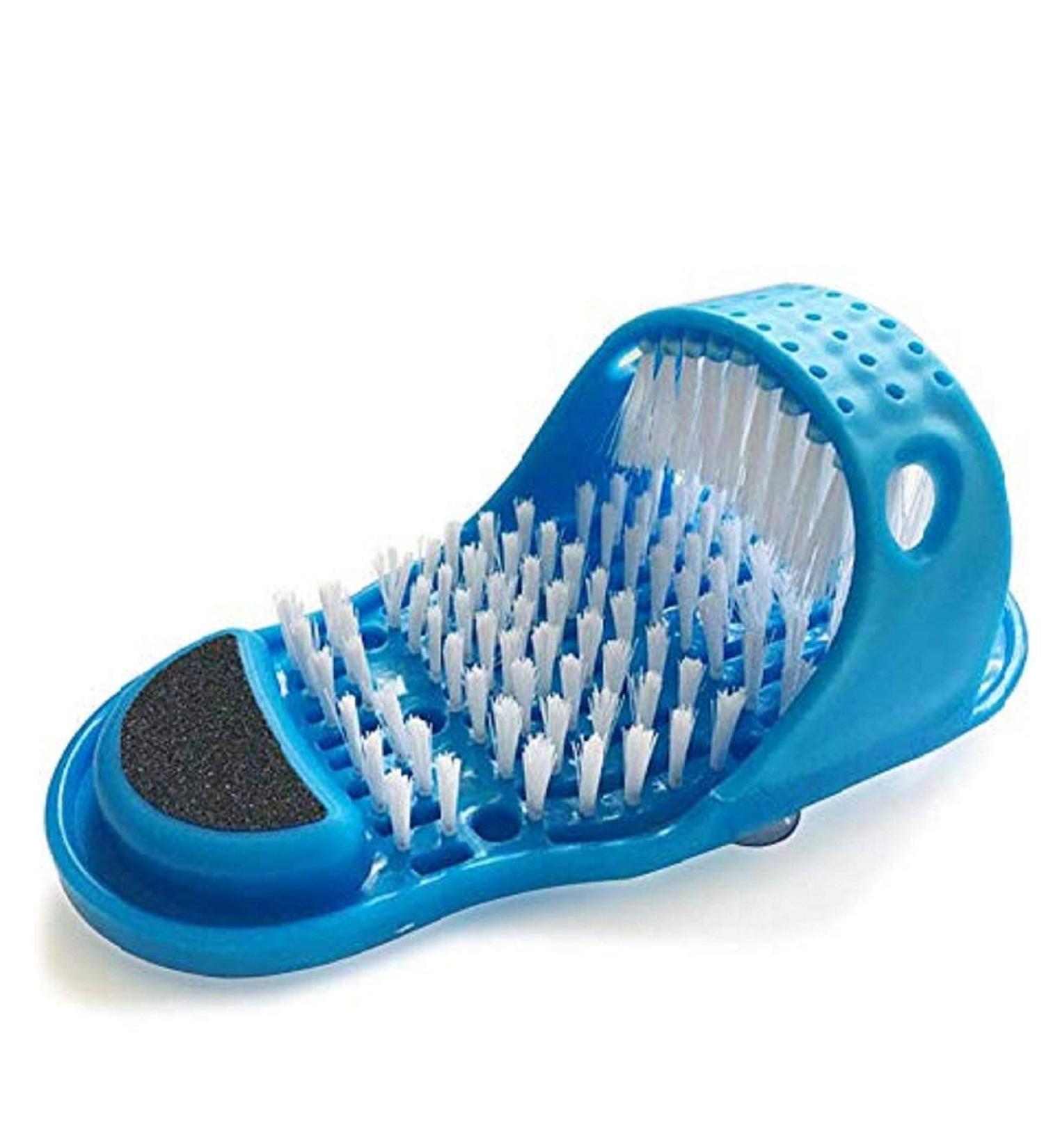Magic Feet Cleaner - Easy Foot Scrubber & Exfoliating Massager Slipper (Blue) - Buy Online on GoSupps.com