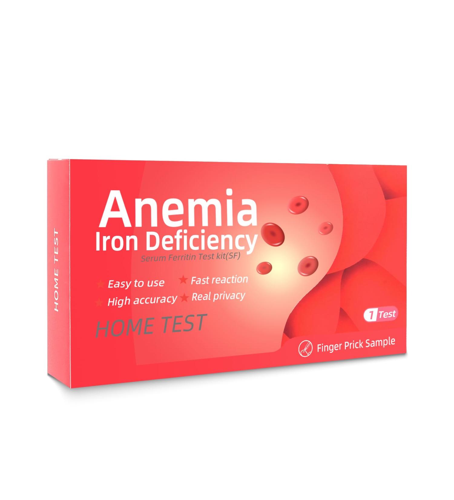 Iron Deficiency Testing kit for Children and Adults Rapid Home Testing 2 Test - Buy Online on GoSupps.com