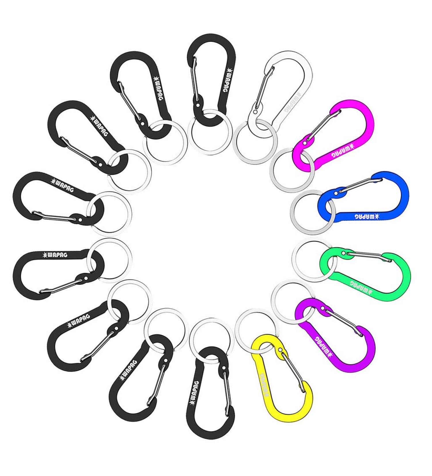Karabiner 2-Inch Flat Mini Clip Hook - 14 Pack for Keys & Small Objects | Ideal for Camping & Hiking - Durable Indoor & Outdoor Accessory - Buy Online on GoSupps.com