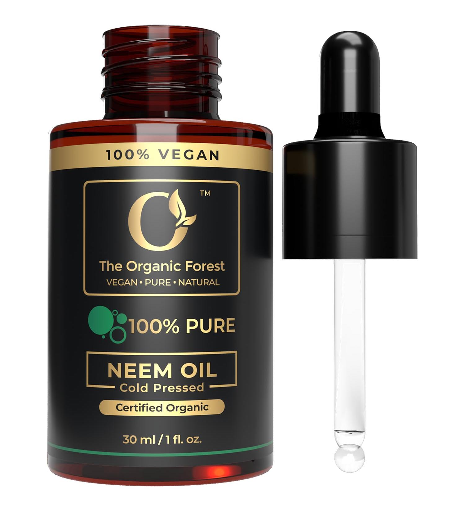 USDA Organic Neem Oil - 100% Pure Cold Pressed Neem Oil for Skin Hair and Plants - Natural Remedy for Healthy Skin & Hair Care - Non-GMO Vegan 1 Fl Oz - Buy Online on GoSupps.com