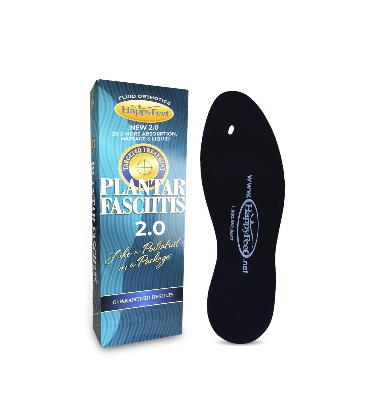 Happy Feet Insoles for Foot Pain Relief | 20% Extra Gel Arch Support | Plantar Fasciitis & Flat Feet Comfort | S (W7.5-8/M5-6.5 - Buy Online on GoSupps.com