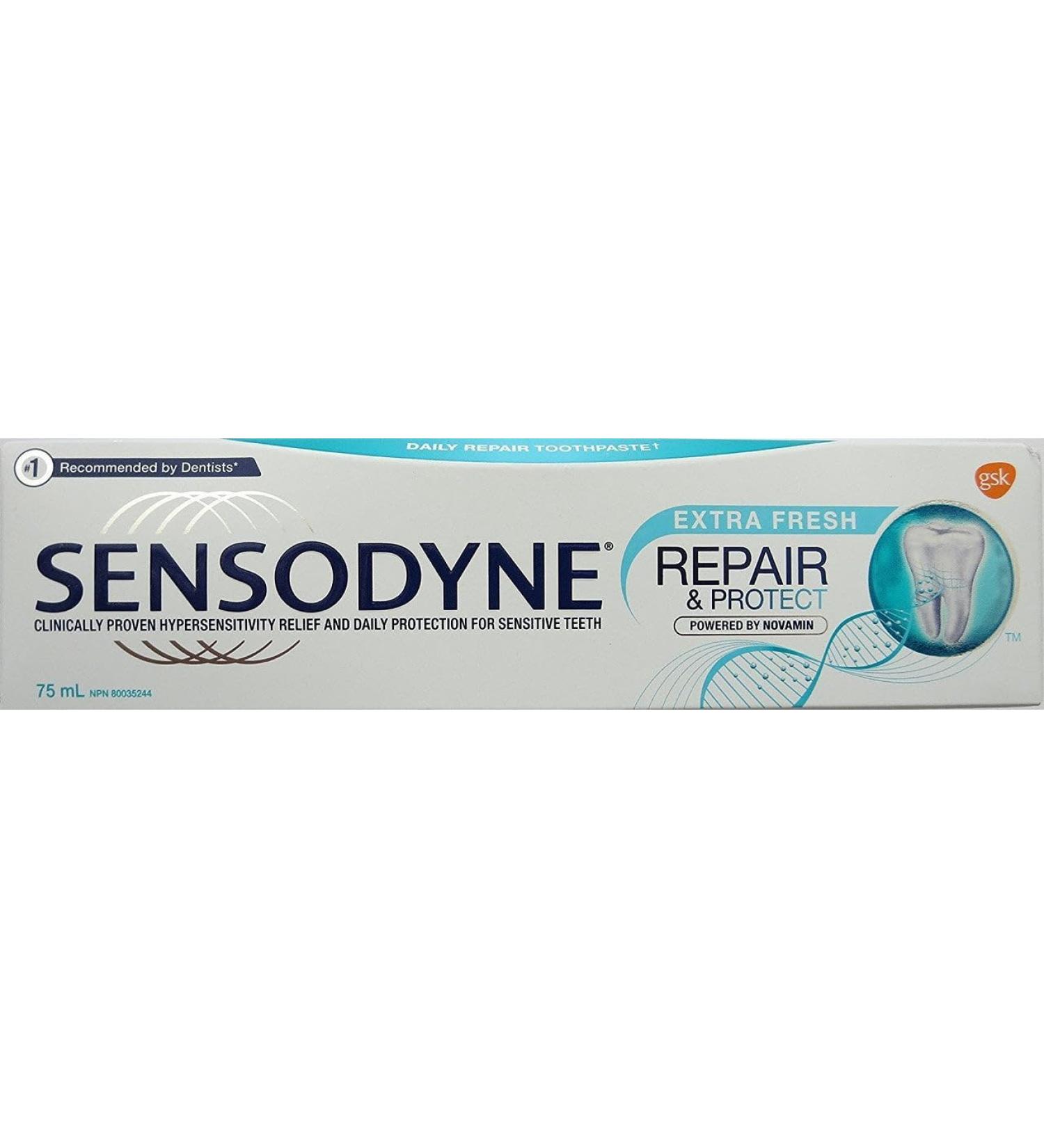 Buy Sensodyne with Novamin Extra Fresh Repair & Protect 75mL - International Shipping Available - Buy Online on GoSupps.com