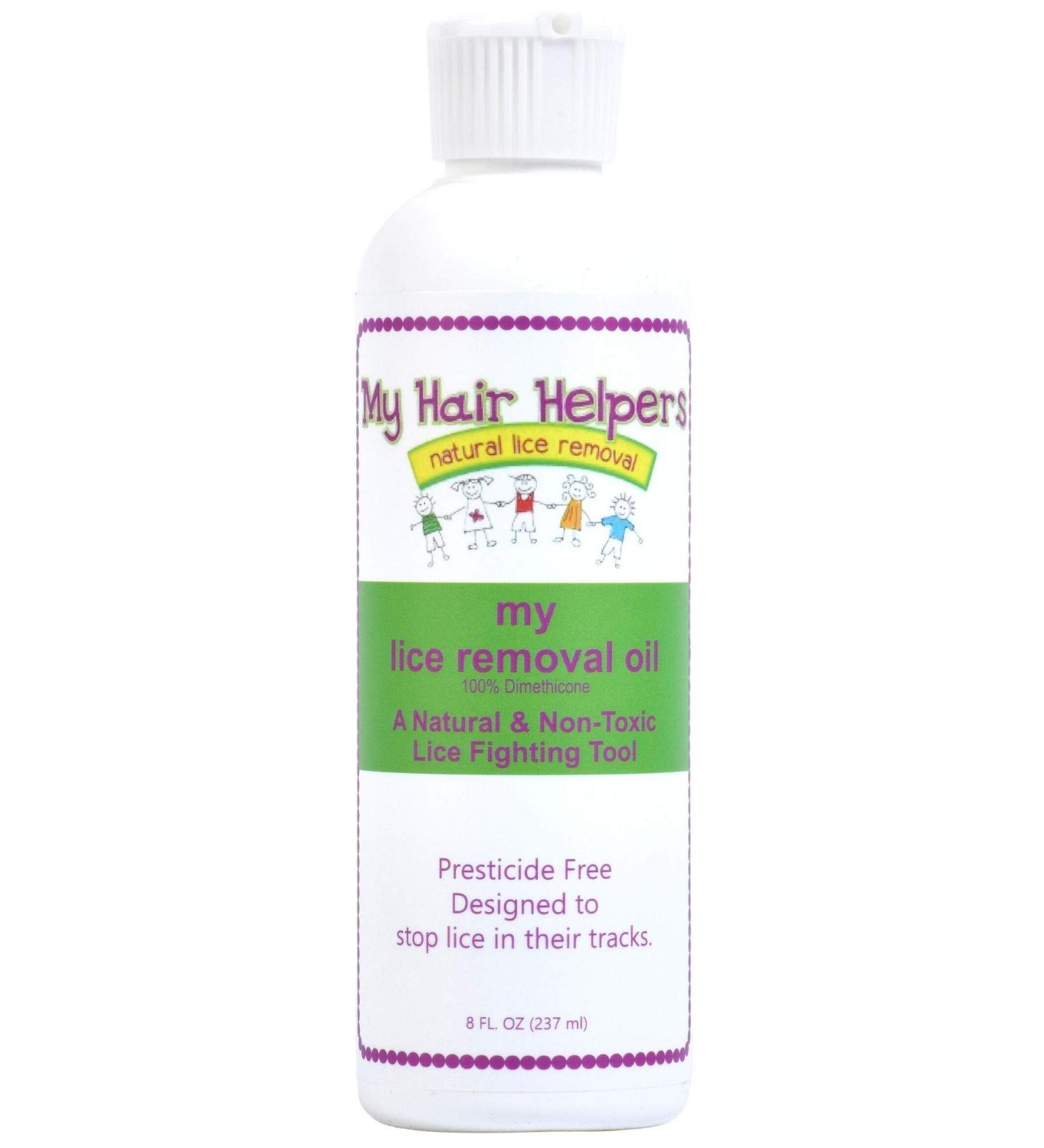 Dimethicone Oil Lice Treatment | Non-Toxic & Safe | Kills Lice & Eggs | 8 fl oz - Treats 1-3 People - Buy Online on GoSupps.com