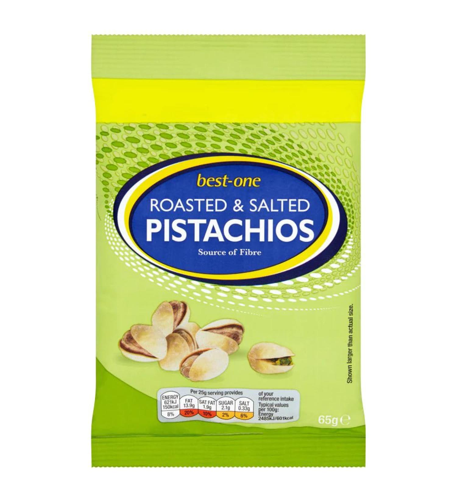 Best-One Roasted & Salted Pistachios 65g-Food