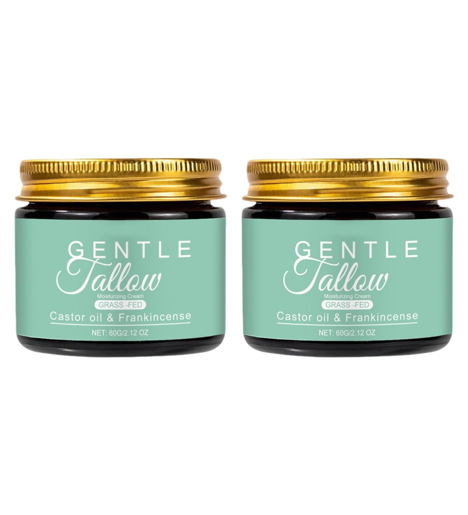 Beef Tallow Skincare Lot de 2 cr mes pour soins de la peau 60 g cr me bio au miel de b uf avec miel d'abeille tallow nourri l'herbe bio baume de miel hydratant et lissant pour tous types de peau 60 g (Lot de 1) - Buy Online on GoSupps.com