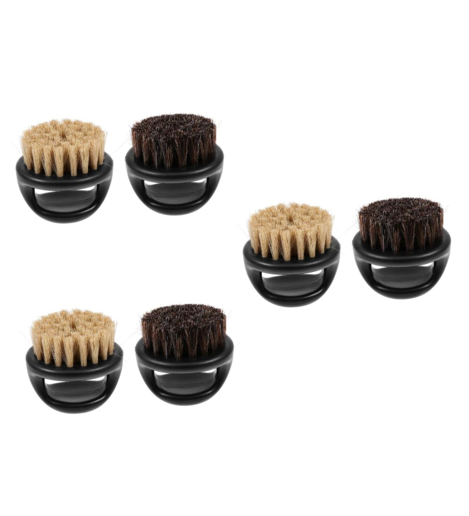 Frcolor 6-Piece Wooden Beard Brush Set | Bristle & Face Cleaning Brushes for Men | Salon Quality Male Grooming Tools - Buy Online on GoSupps.com