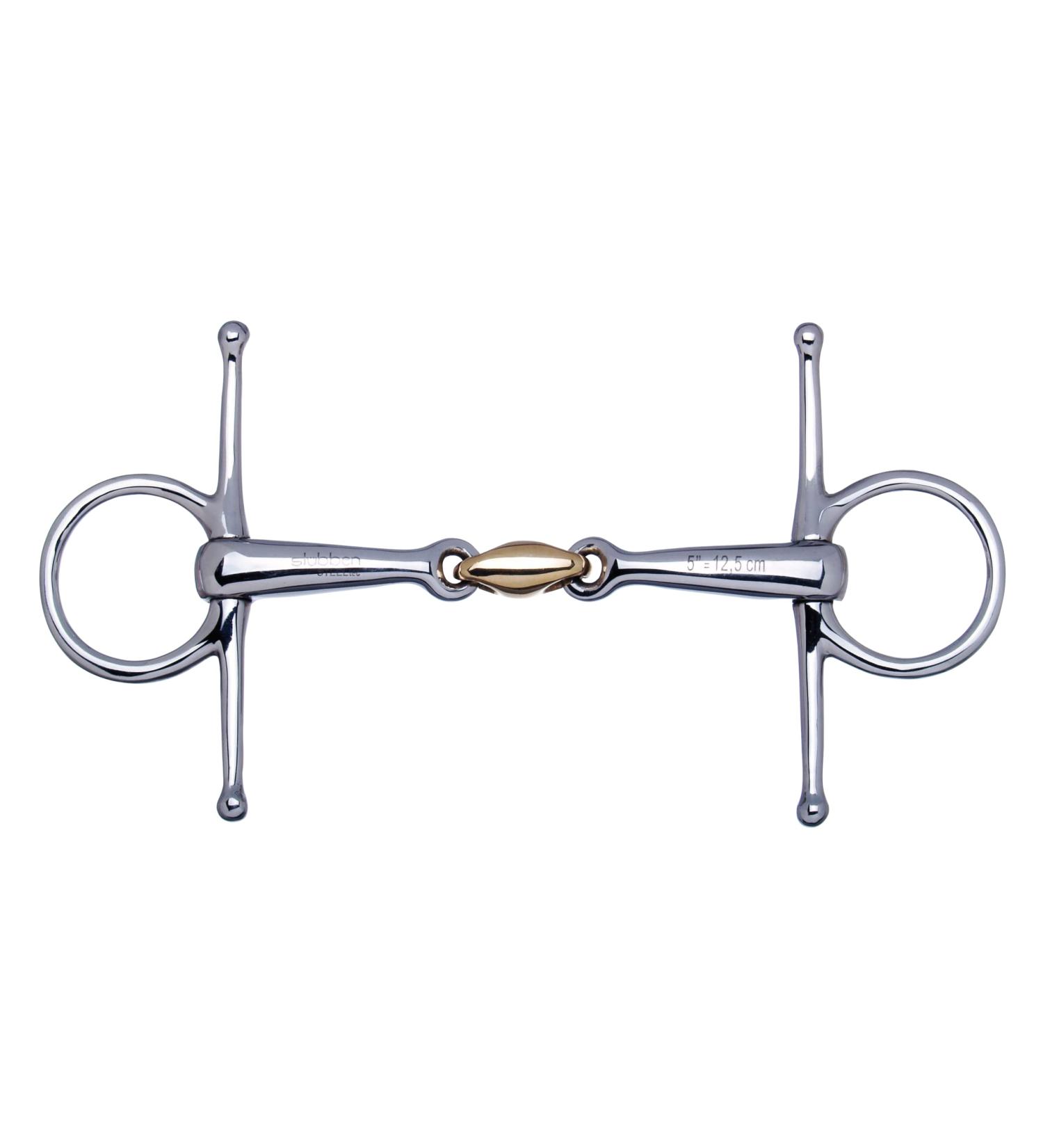St bben bit 2270 full cheek snaffle double broken 11.5 cm - 14 mm - Sweet Copper middle piece