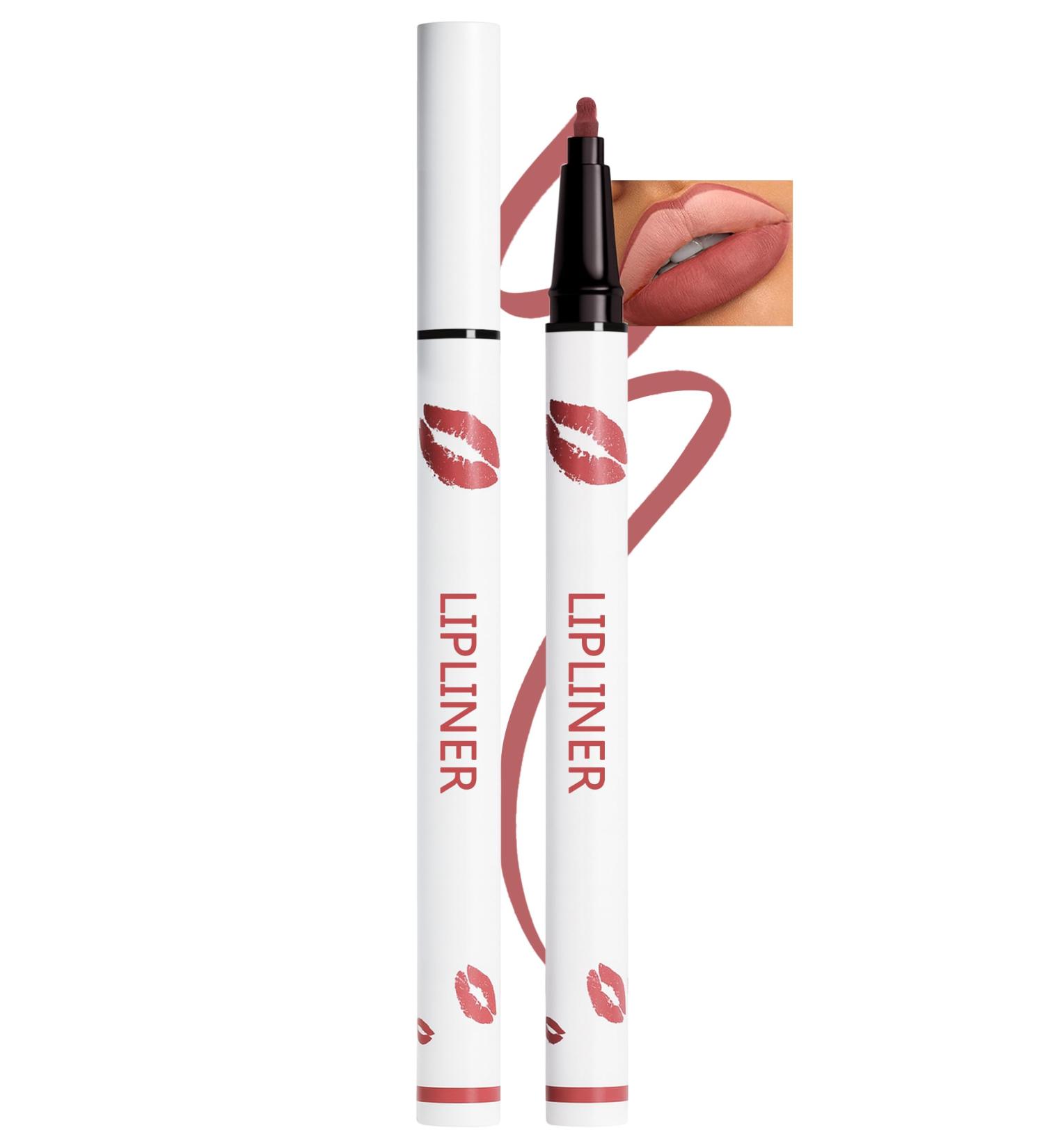 bark Erinde Water Resistant Lip Liner Matte Waterproof Lip Marker Long Lasting Lipstick Highly Permanent Lip Contour Sticks Natural Smooth Lipstick 007 - Buy Online on GoSupps.com