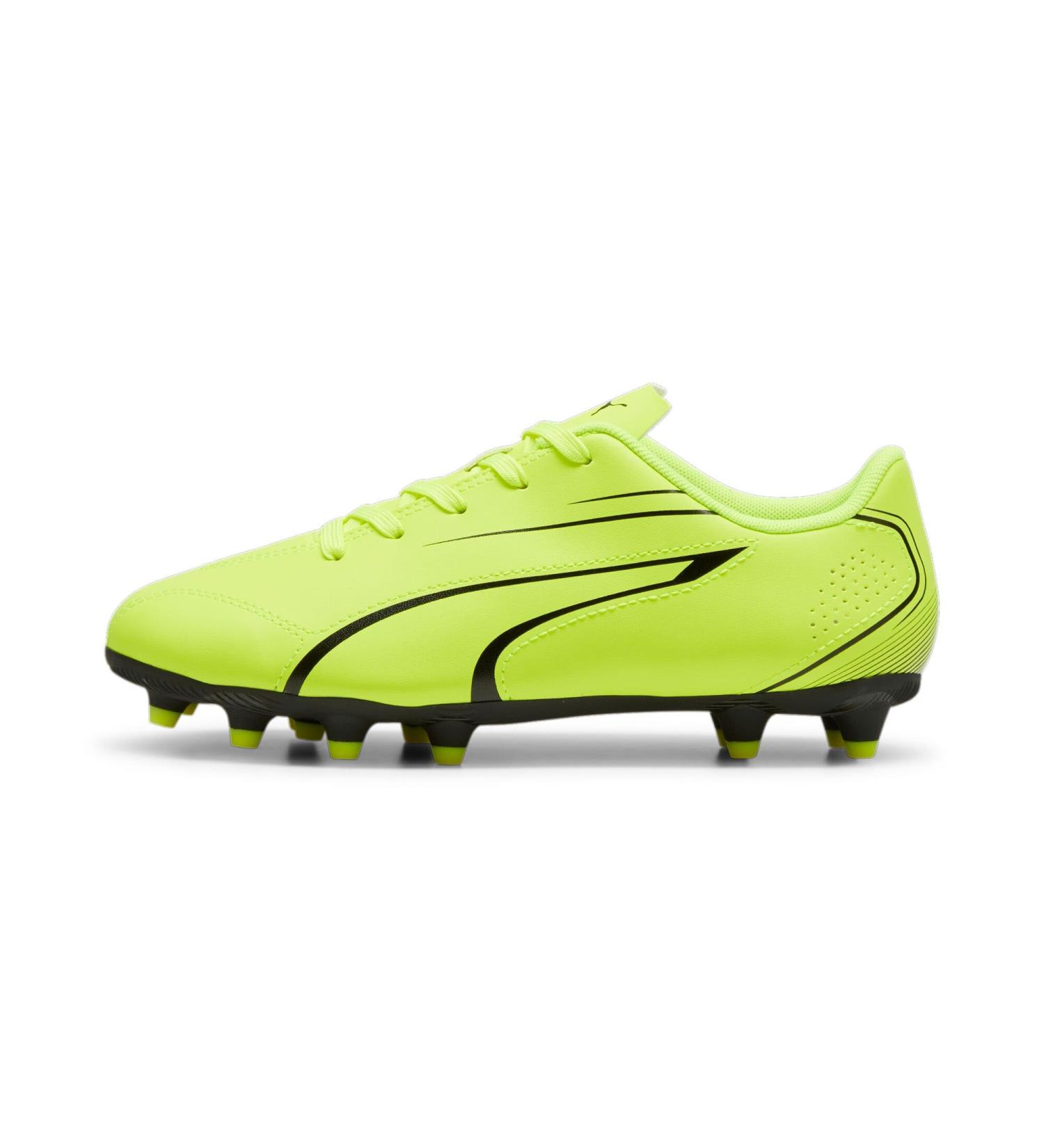 PUMA Unisex Kids Vitoria FG/AG Jr Football Shoe - 38.5 EU - Electric Lime & Puma Black - Best Price & Fast Shipping - Buy Online on GoSupps.com