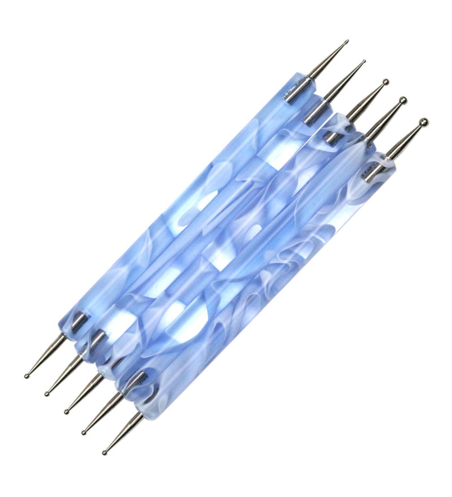 5-Piece Nail Art Brush Set - Designer Tools for Perfect Manicure | International Shipping Available - Buy Online on GoSupps.com