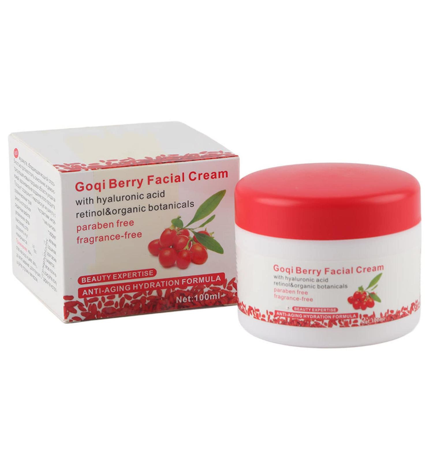 Goji Berry Anti-Aging Cream | Revitalizing Moisturizer for Wrinkles & Skin Care - Hydrating Antioxidant Face Cream - Buy Online on GoSupps.com