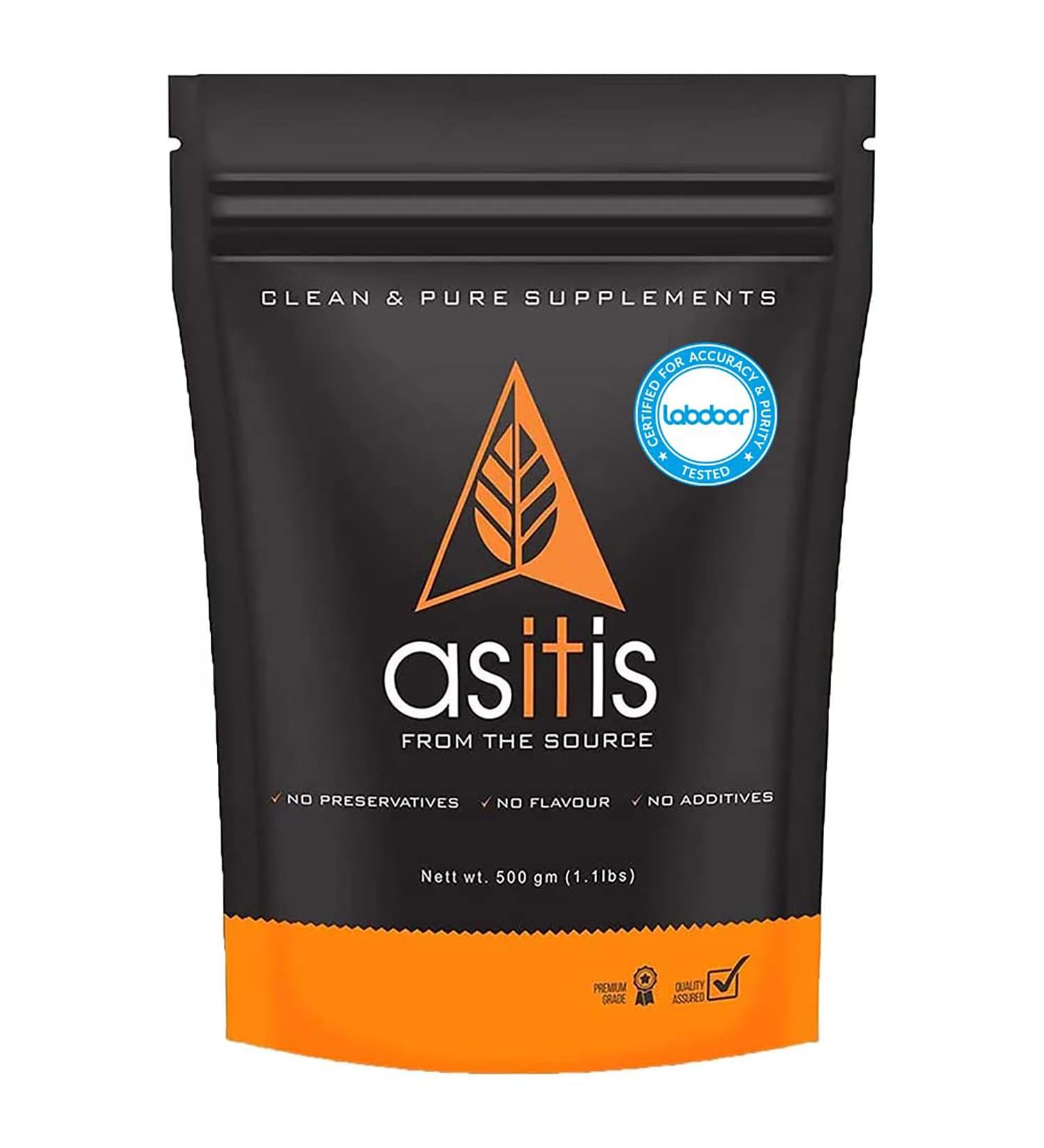 AS-IT-IS Nutrition Creatine Monohydrate 500g | USA Labdoor Certified Gluten-Free Vegan-Friendly Pure Post-Workout Supplement - Buy Online on GoSupps.com