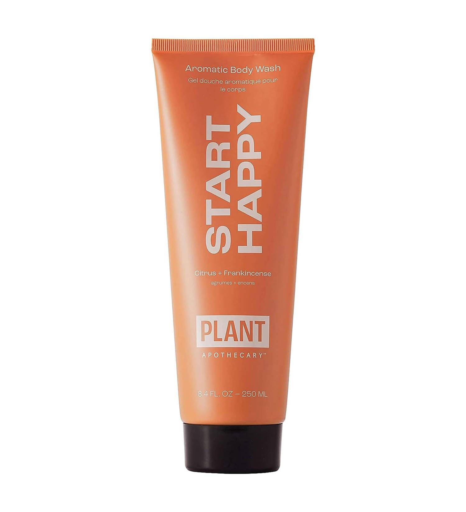 Plant Apothecary Natural Moisturizing Body Wash - Start Happy 8.4oz Citrus Aromatherapy for Men & Women with Bergamot & Vitamin C - Buy Online on GoSupps.com