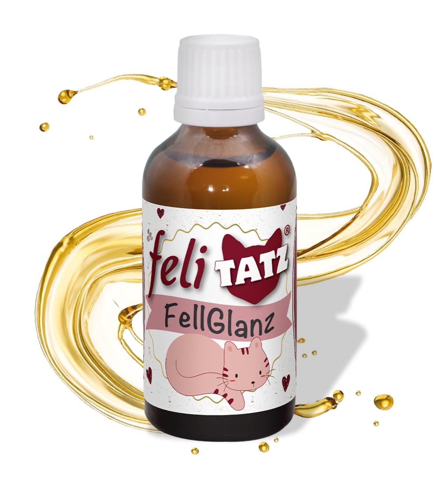 CDVet Felitatz Fellglanz 50ml - Natural Omega-3 & Omega-6 for Cats | Organic Oils for Healthy Fur - Buy Online on GoSupps.com