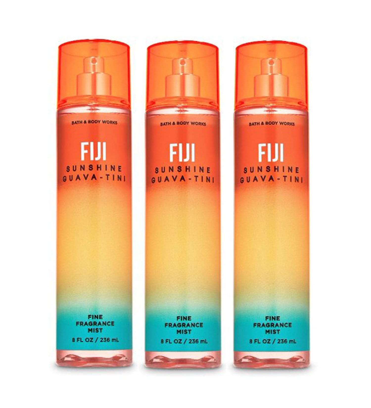 FIJI - SUNSHINE GUAVA-TINI 3-PACK Fine Fragrance Mist 8 Fluid Ounce-Bath and Body Works