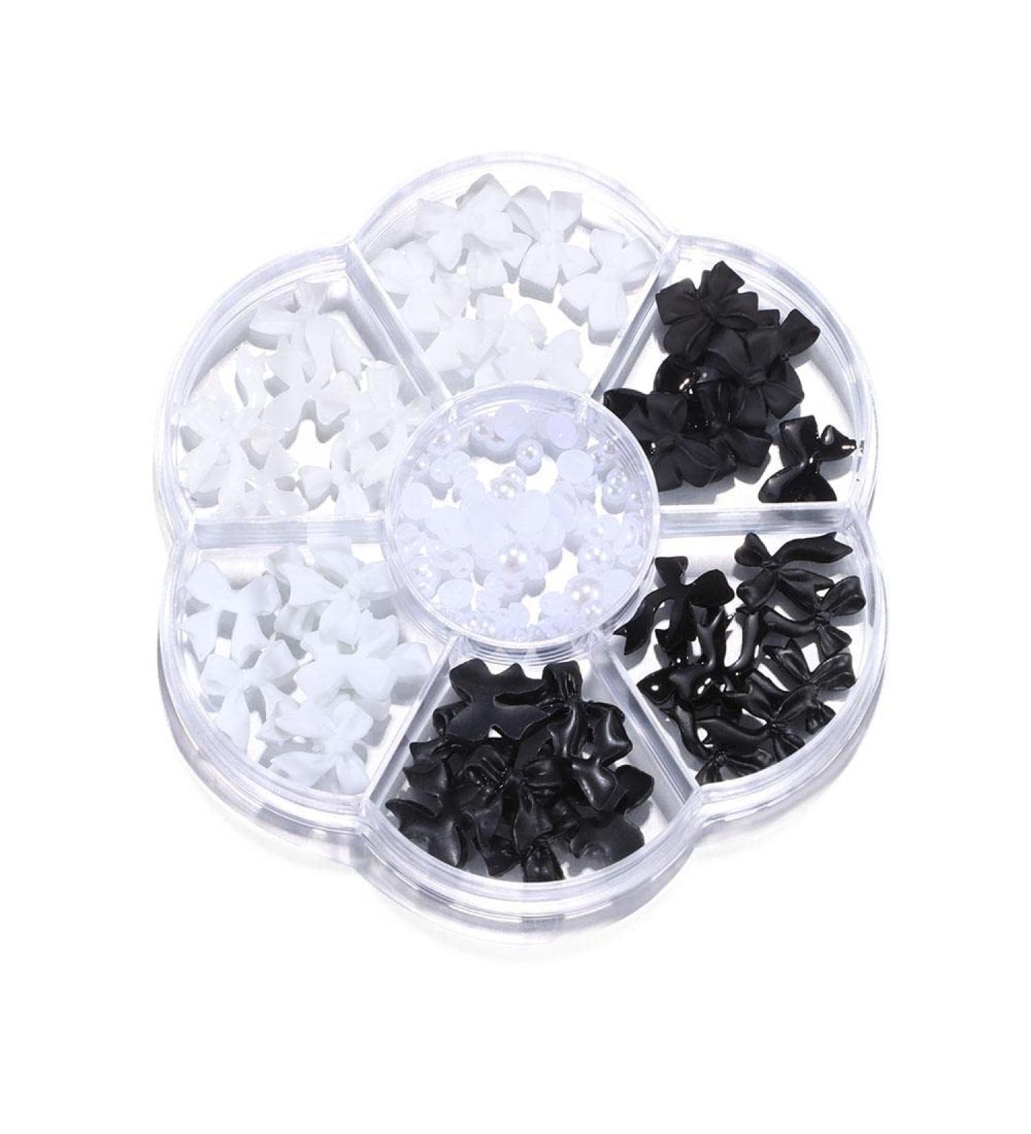 Nail Accessories Bow-knot Butterfly-shape Beads Studs Mixed Styles 3D Rhinestone Pearl Metal Nail Art Decorations(03) Style3 - Buy Online on GoSupps.com