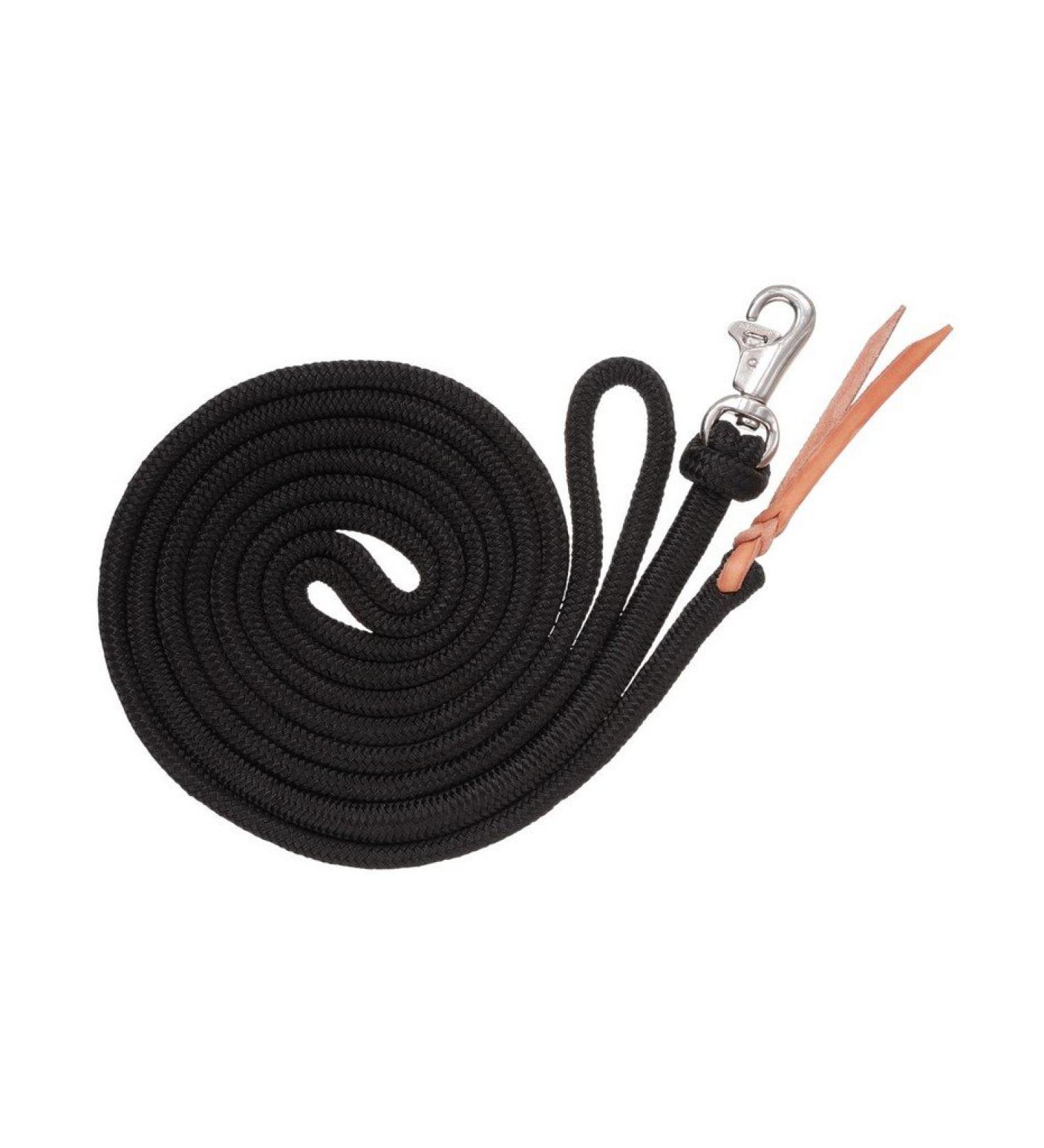 Tough 1 Training Lead with Trigger Bull Snap, Black, 14'
