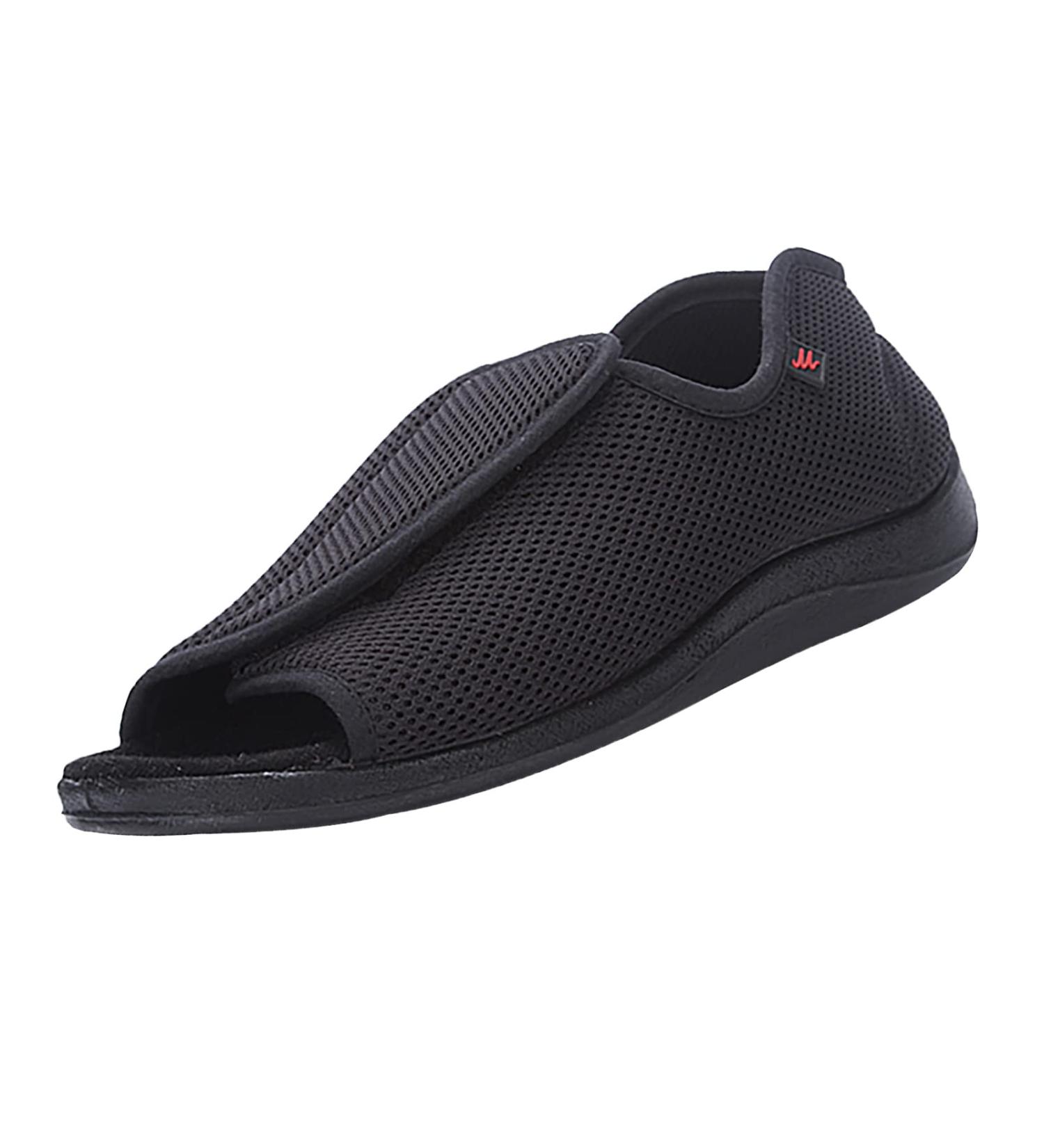 Adjustable Width Wide Width Shoes for Edema Swollen Feet - Black 7.5 - Buy Online on GoSupps.com