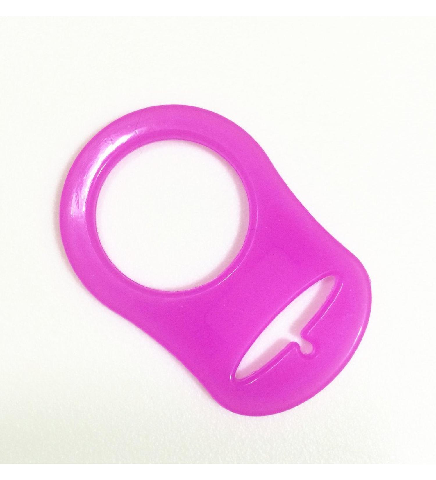 Mamasliebchen silicone ring (adapter) for pacifier chains (dark pink)