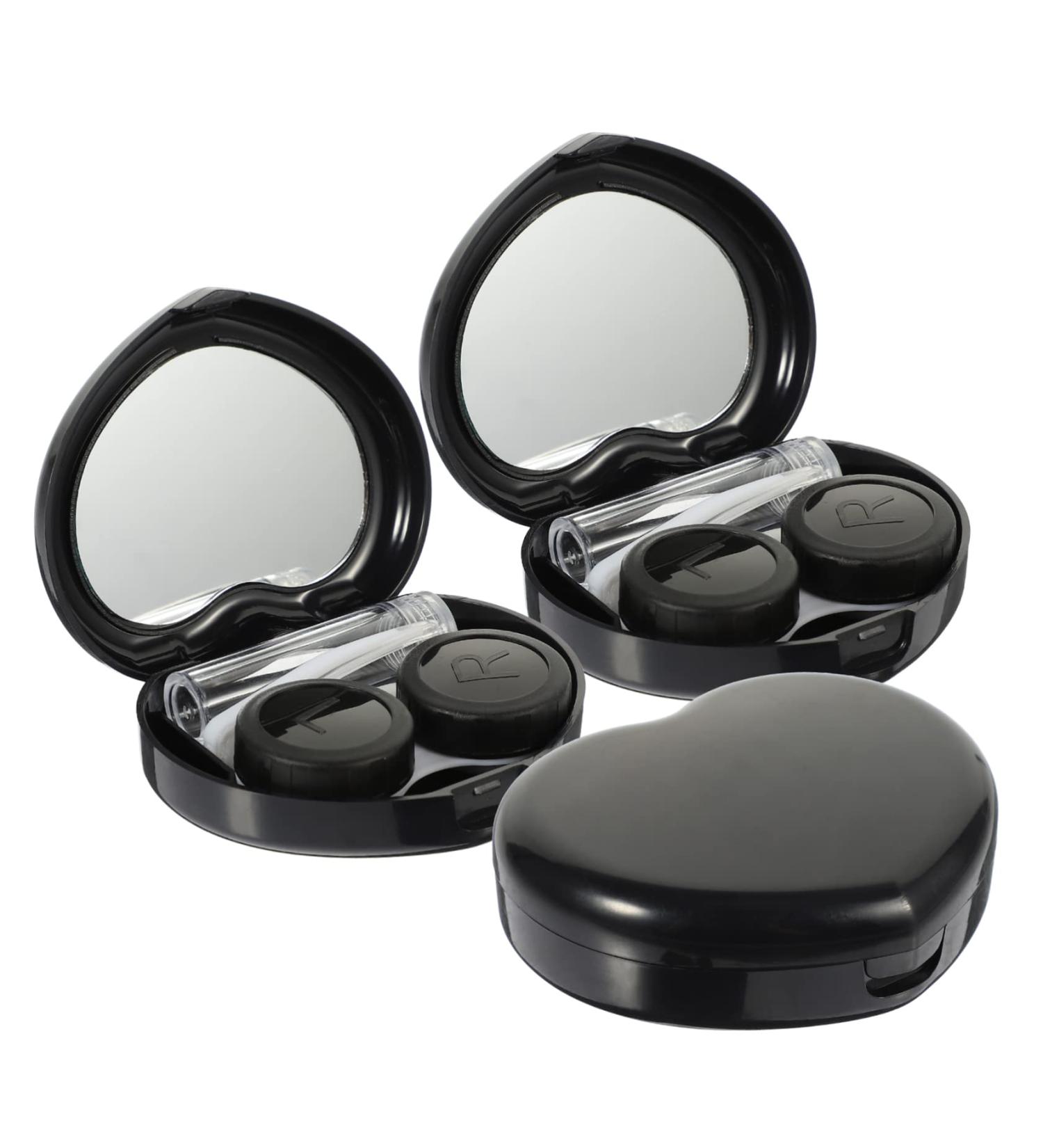 Solustrie Portable Travel Contact Lens Case - Compact Carrier Bag & Holder for Easy Lens Storage | Ideal for International Shipping - Buy Online on GoSupps.com