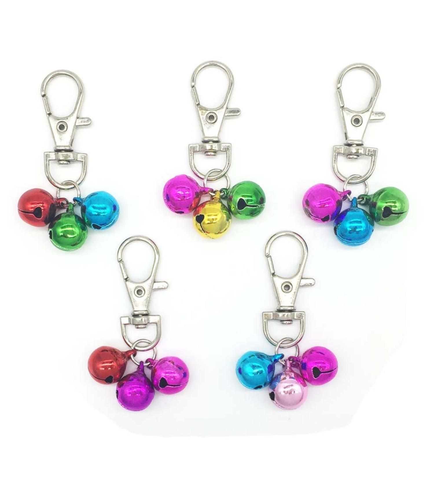 BeeSpring Pet Collar Bells Charms Pendants for Dog Cat Collars Necklace Decoration Ornaments Accessories (5 Pcs)