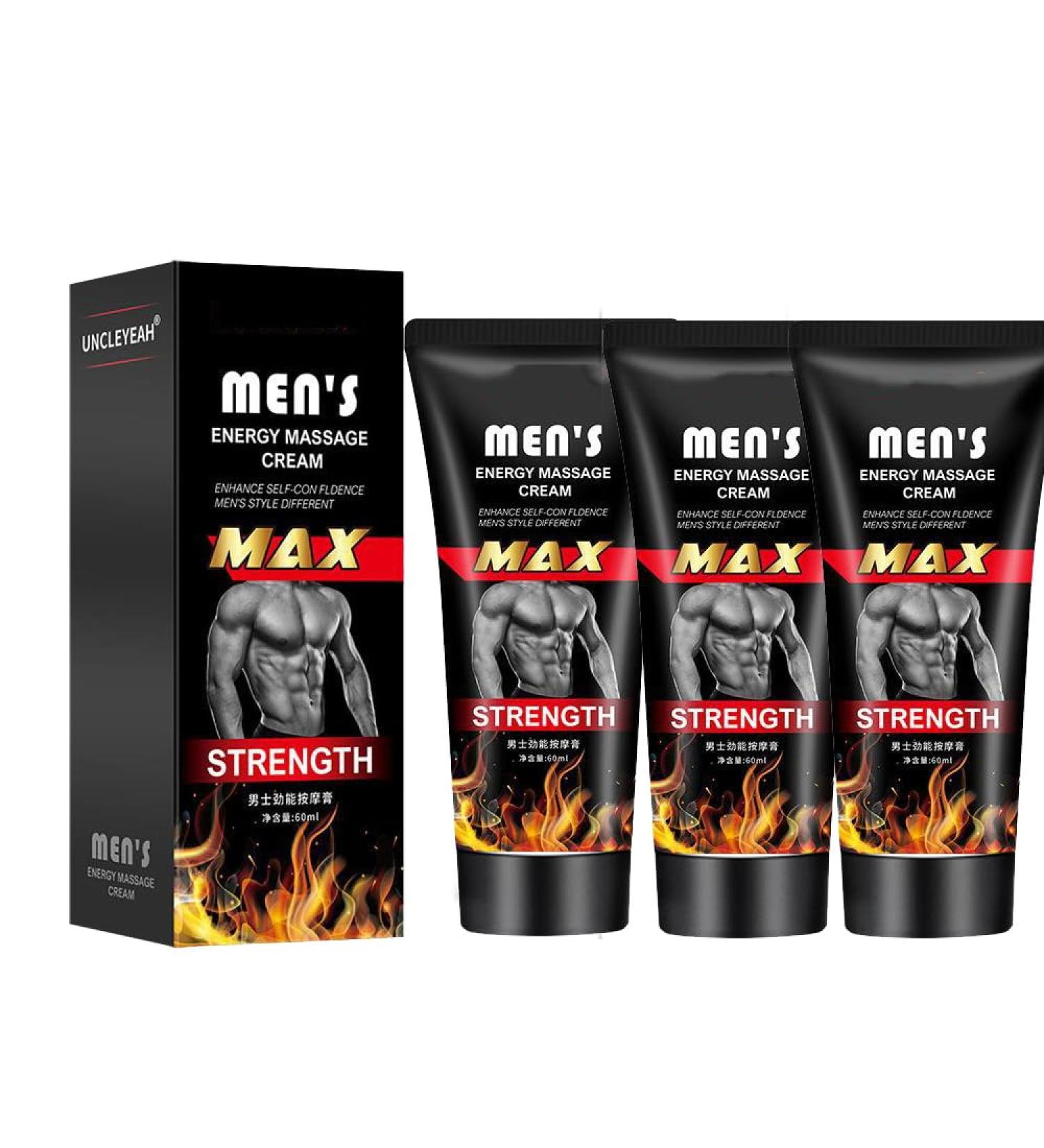 Cr me d' rection pour hommes cr me d' rection pour l'am lioration sexuelle huile essentielle de massage nerg tique du p nis pour les soins retarder les performances augmenter la force (M 3PC) - Buy Online on GoSupps.com