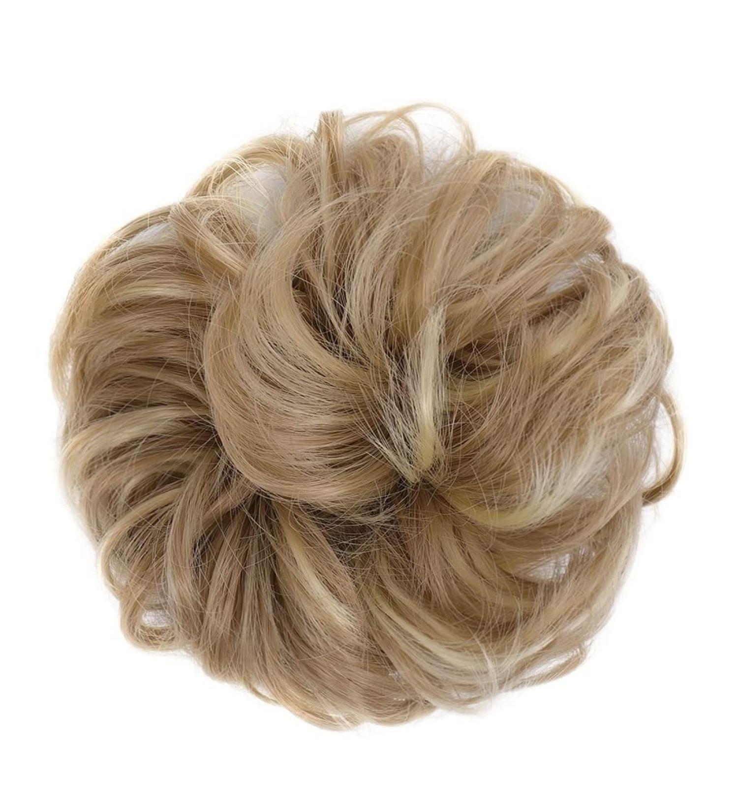 Messy Bun Hair Piece for Women Donut Hair Bun Scrunchie for Women Girls Curly Wave Synthetic Chignon Hairpiece with Rubber Band Messy Bun Hair Pieces Extensions Fake Hair Accessories for Women Girl 14H613 - Buy Online on GoSupps.com