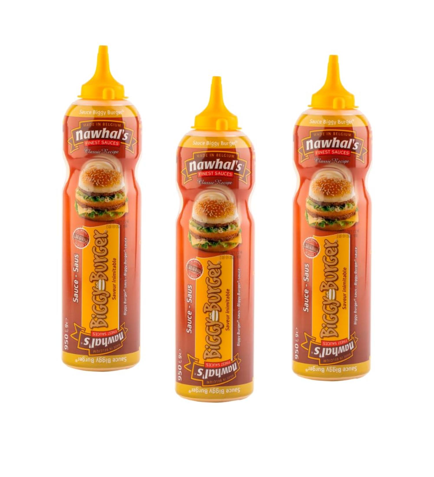 Nawhal’s Sauce Biggy Burger 500 Ml Pack of 3 - Gourmet sauce, with notes of tomatoes and mustard - Light flavor blend