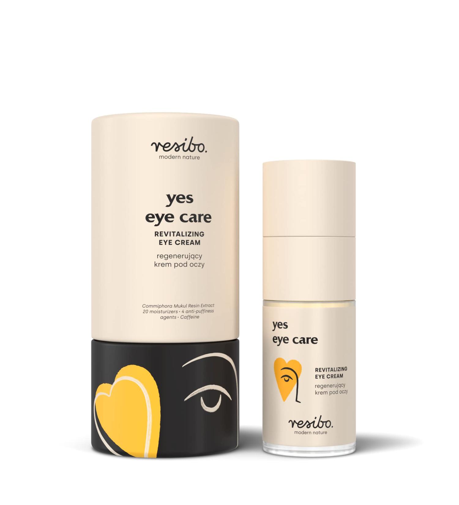 Resibo Natural Eye Cream | Anti-Wrinkle & Moisturizing Formula with Hyaluronic Acid - 15ml | International Shipping - Buy Online on GoSupps.com