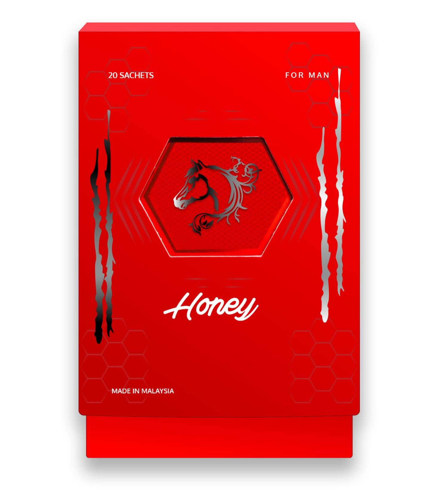 AR&R Large Pack of 20 Honey Sachets with Tongkat Ali, Pollen, Jelly, and Panax Ginseng - Buy Online on GoSupps.com
