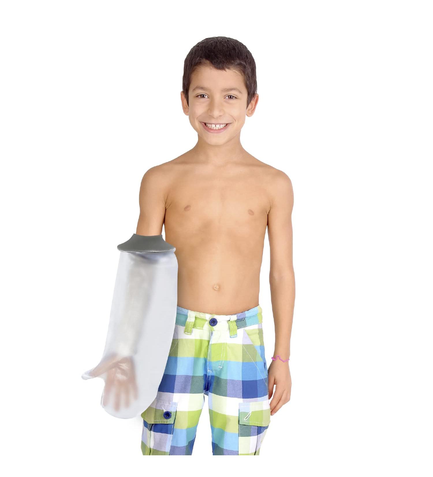 Blocka-wear Waterproof Arm Cast Cover for Kids | Reusable Sleeve Protector for Shower & Bath | Neoprene Seal & PVC Body | Child Size M - Buy Online on GoSupps.com