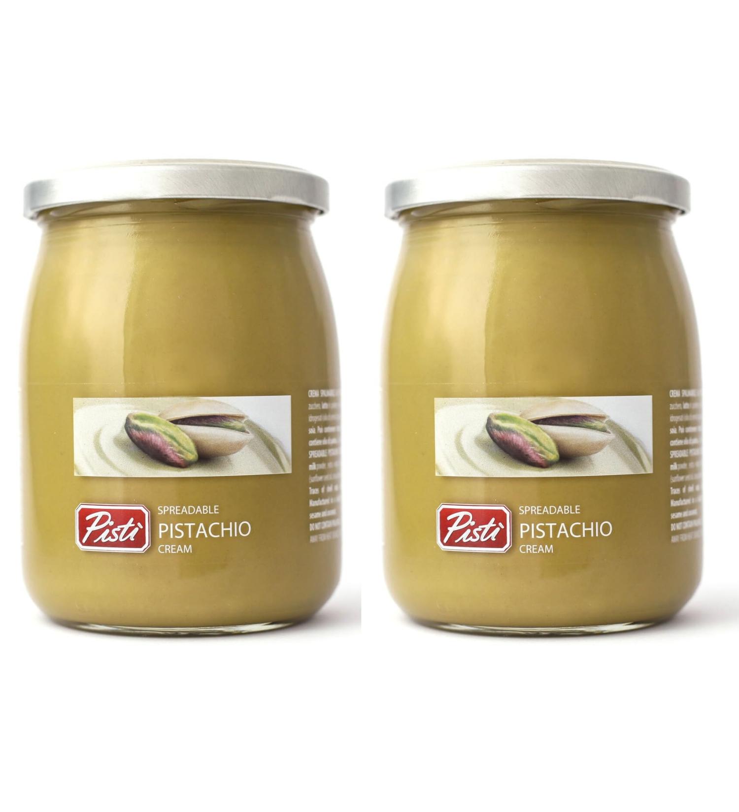 2 x Pisti Sicilian Pistachio Cream Spread 600 g - Buy Online on GoSupps.com