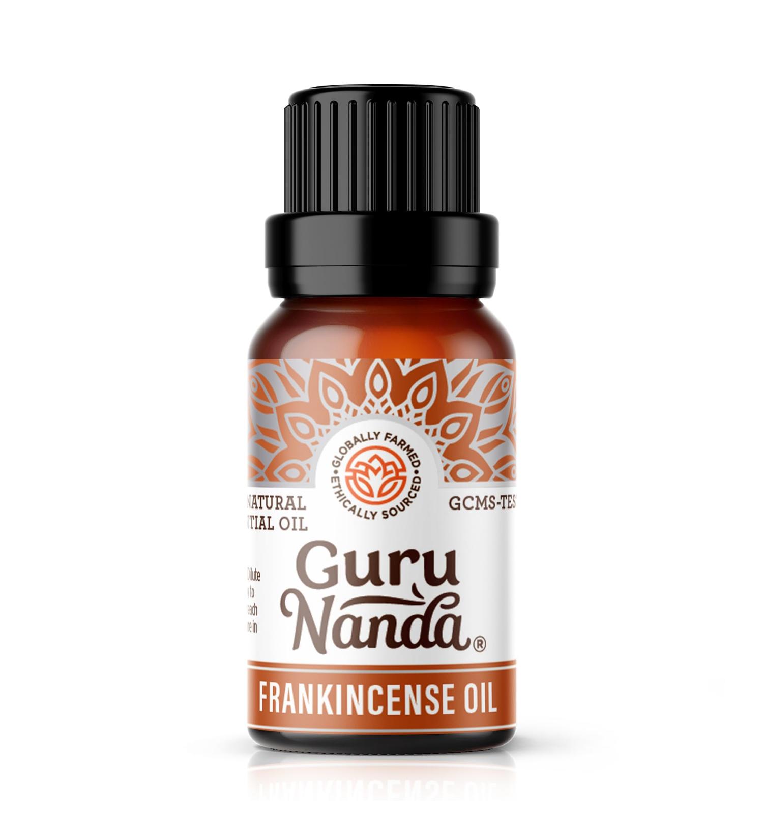 GuruNanda Frankincense Essential Oil 100% Pure Natural and Undiluted Diffuser Oil for Aromatherapy Massages & DIY Recipies Promotes Comfort & Supports Radiant-looking Skin (0.5 fl Oz) Frankincense 1 Pack - Buy Online on GoSupps.com