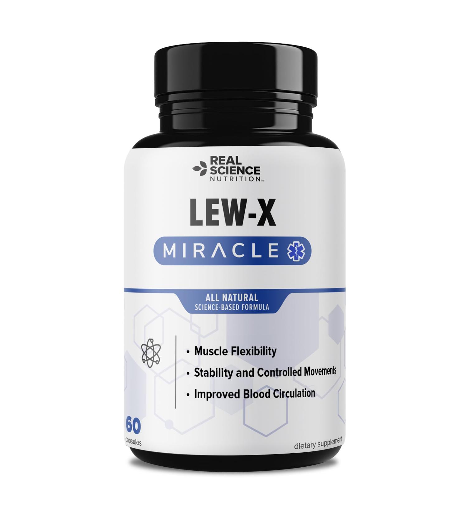 Real Science Nutrition Offers Lew-X - A Nutritional Supplement Formulated for Lewy Body Relief to Support Memory & Clarity Cognitive Enhancement Relieve Tremors Shaking and Muscle Stiffness  - Buy Online on GoSupps.com