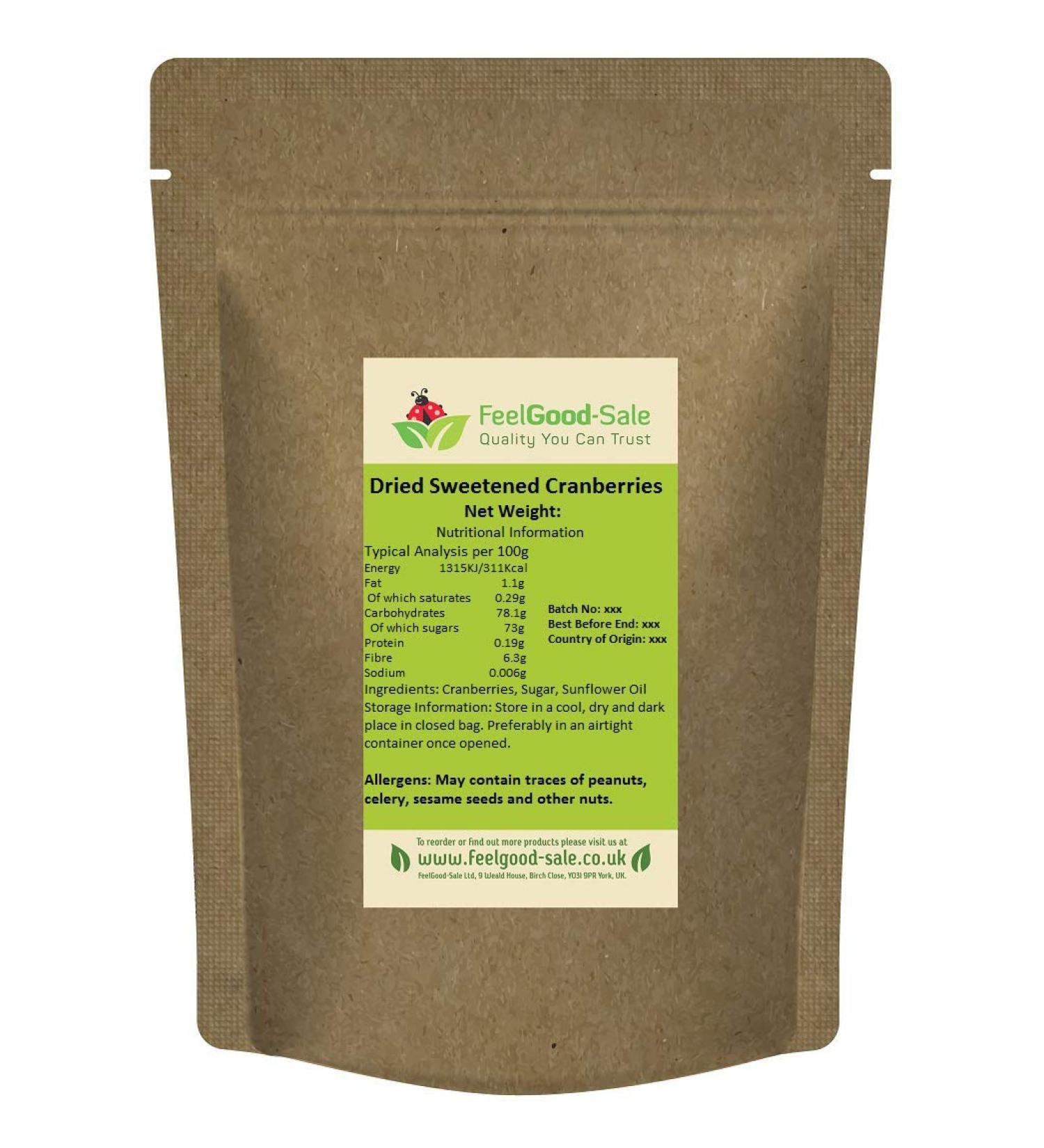 1kg Dried Cranberries