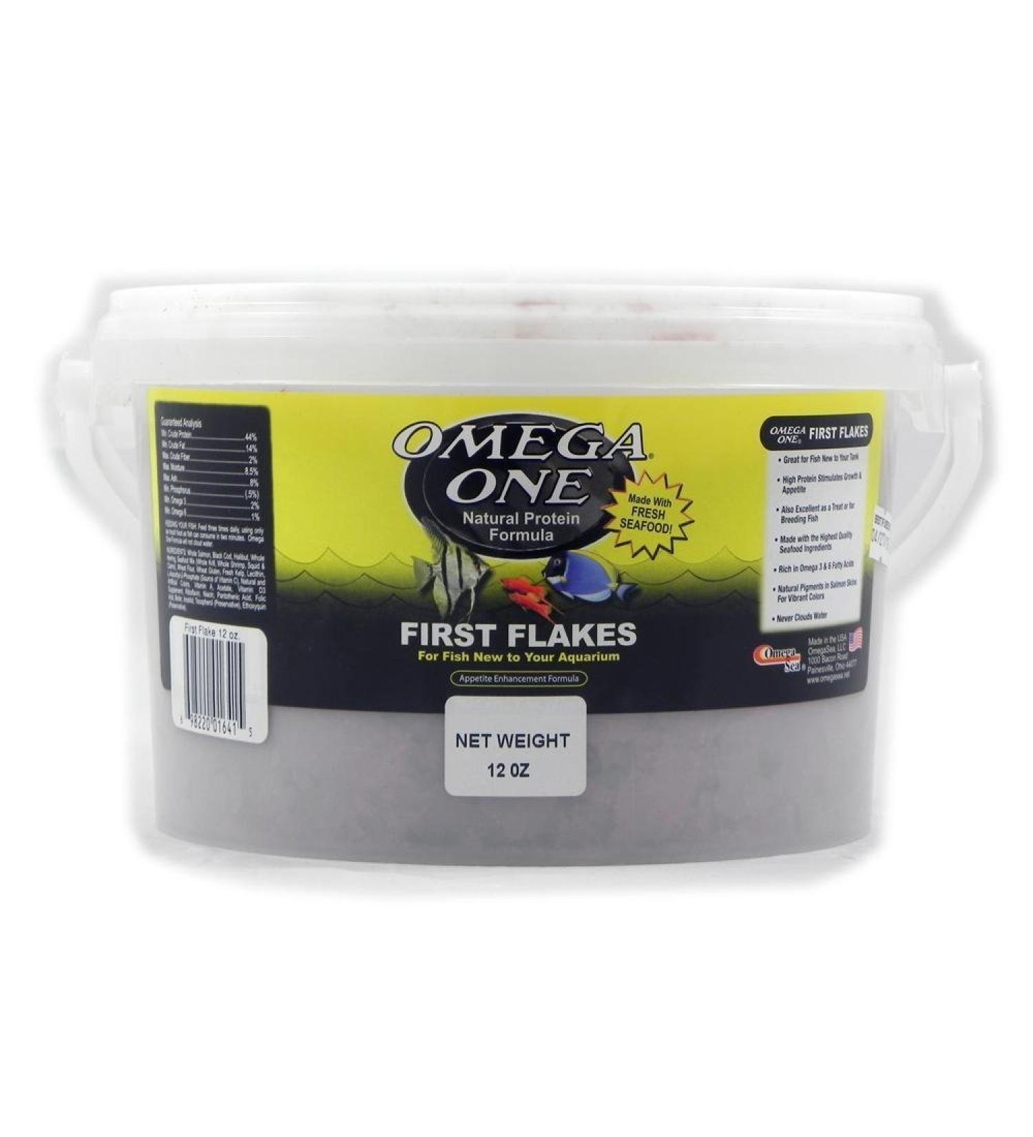 OmegaSea Food 01641 First Flakes 12 oz 1 Can