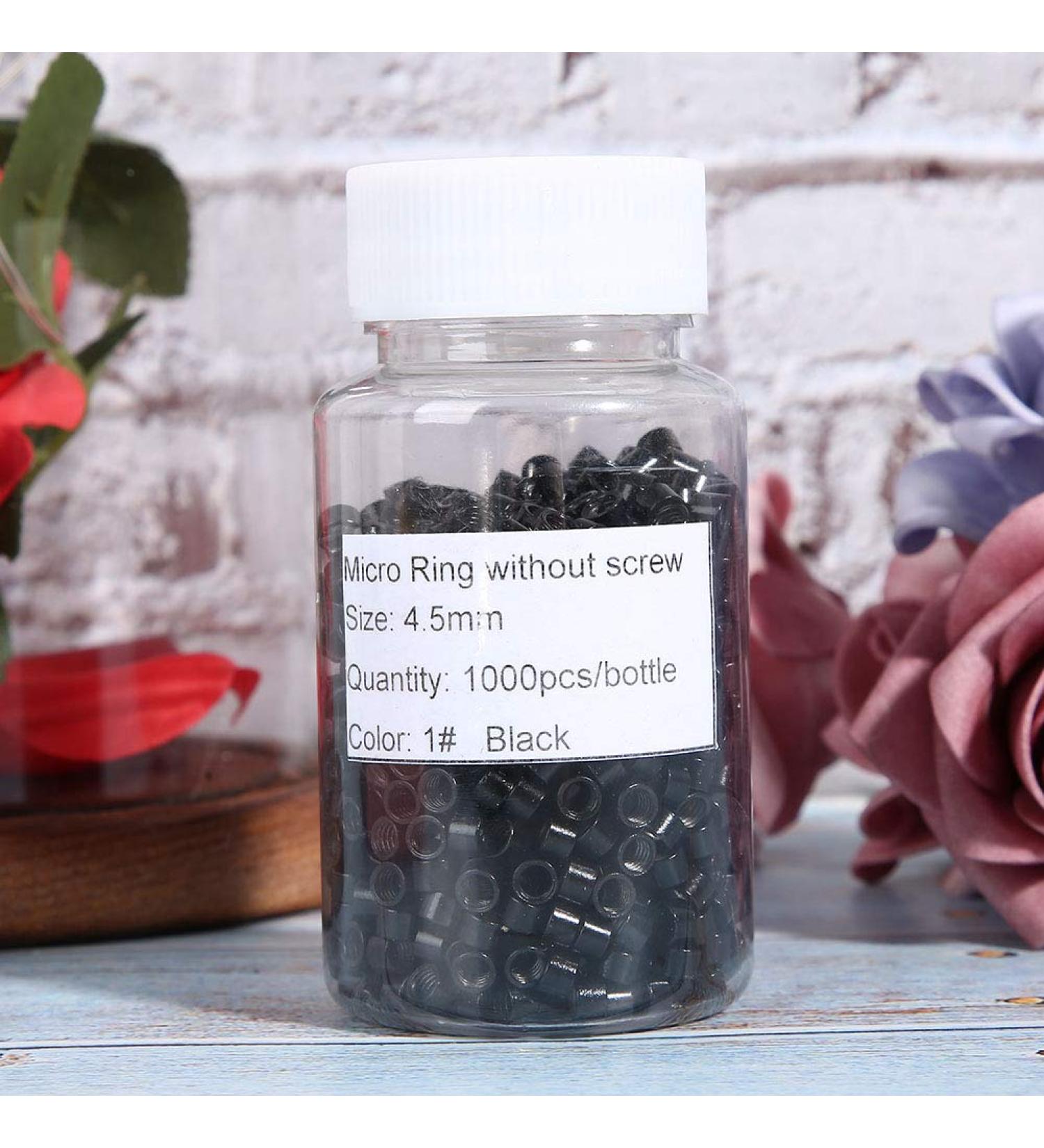 1000 Pcs Aluminum Micro Left Rings for Hair Extensions | Pearl Screw Micro Rings Tool - International Shipping - Buy Online on GoSupps.com