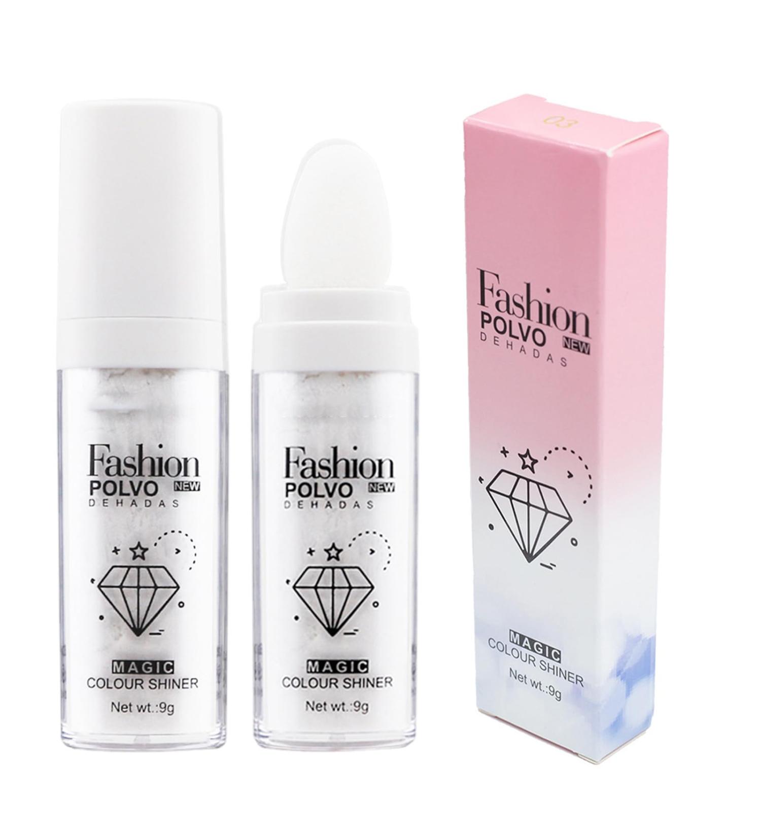 Highlight Powder Makeup 9g Highlighter Long-wearing Glitter Makeup Cosmetic Natural Long-Wearing Smudge Proof Lip Tint Face Cream Blush Set Lightweight Blendable Formula For Women Girls #1white - Buy Online on GoSupps.com