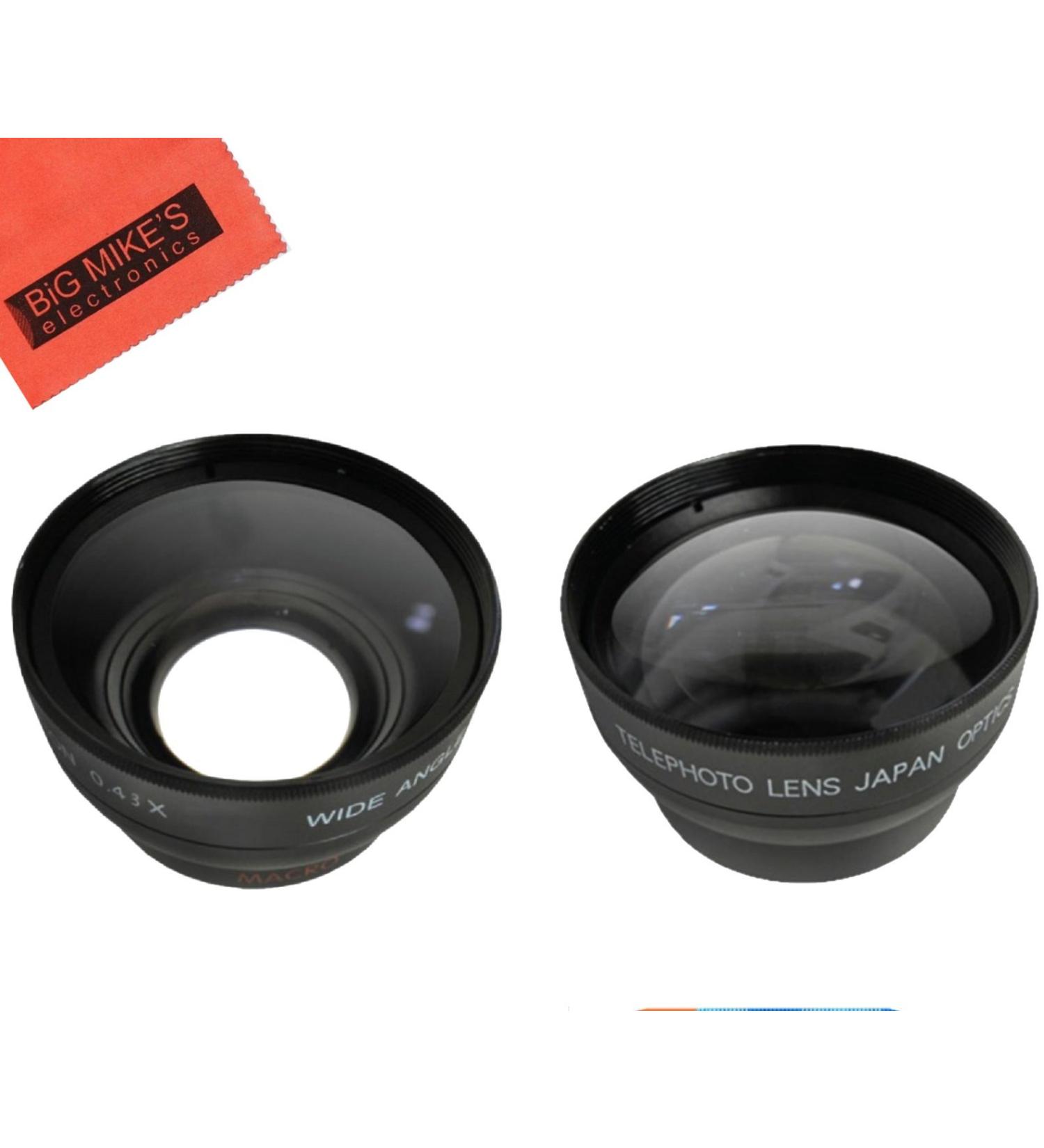 43mm 2.2X Telephoto Lens + 43mm 0.43x Wide Angle Lens Combo for Canon Vixia Camcorders - Enhance Your Photography Skills! - Buy Online on GoSupps.com