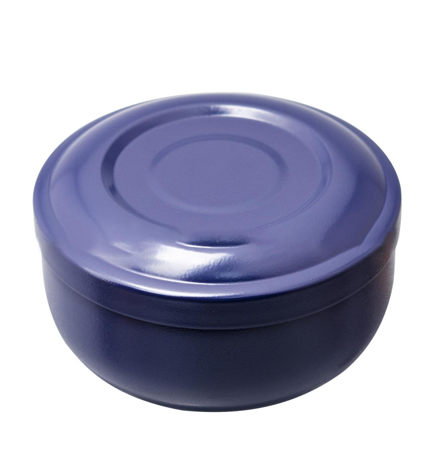 Stainless Steel Shaving Soap Cream Bowl - Multifunctional Foaming Dish - Washable Beard Care Accessory in Blue - Buy Online on GoSupps.com