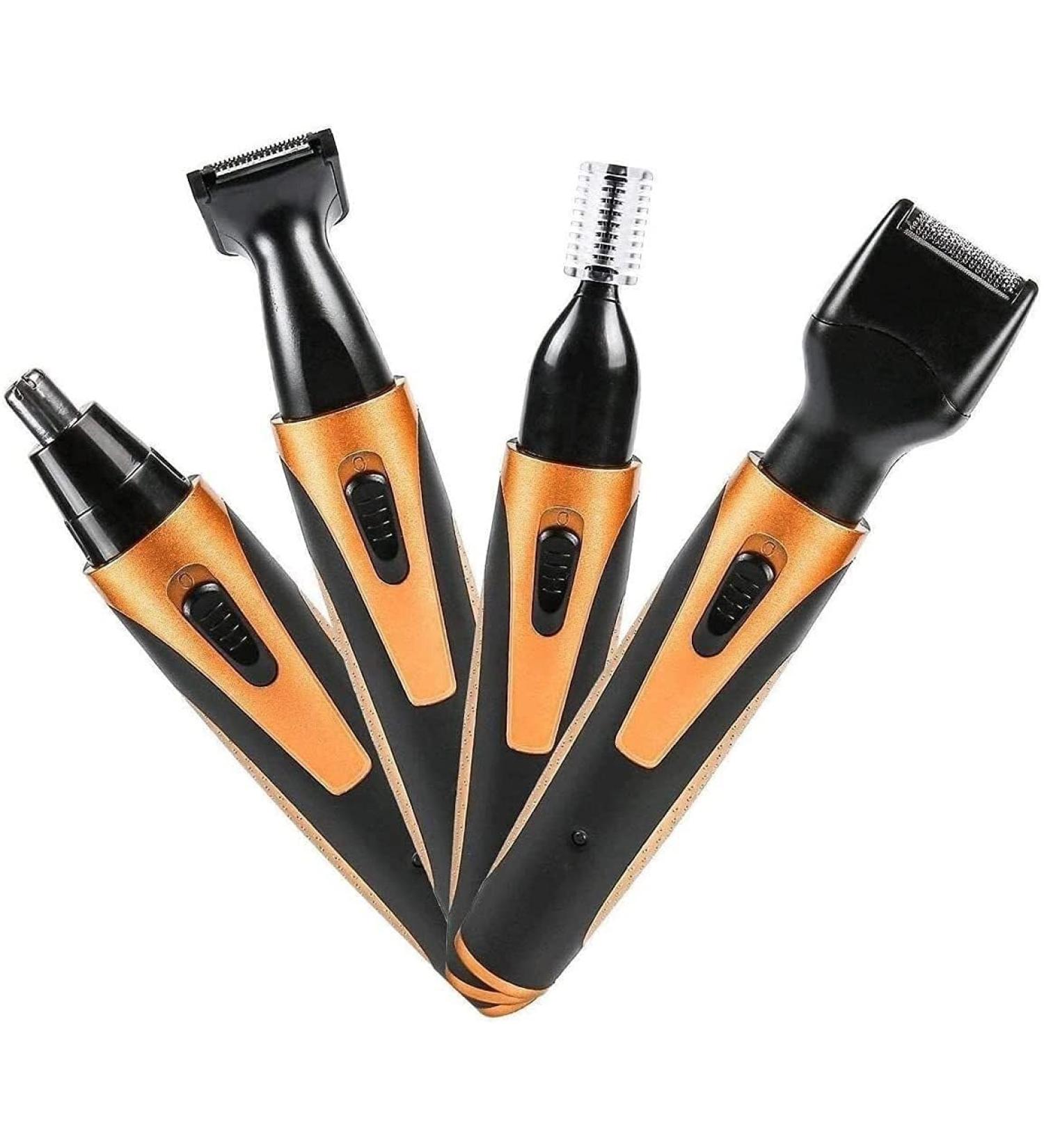 4-in-1 Painless Eyebrow & Facial Hair Trimmer - Electric Grooming Tool for Men & Women | Perfect for Travel & Camping - Buy Online on GoSupps.com