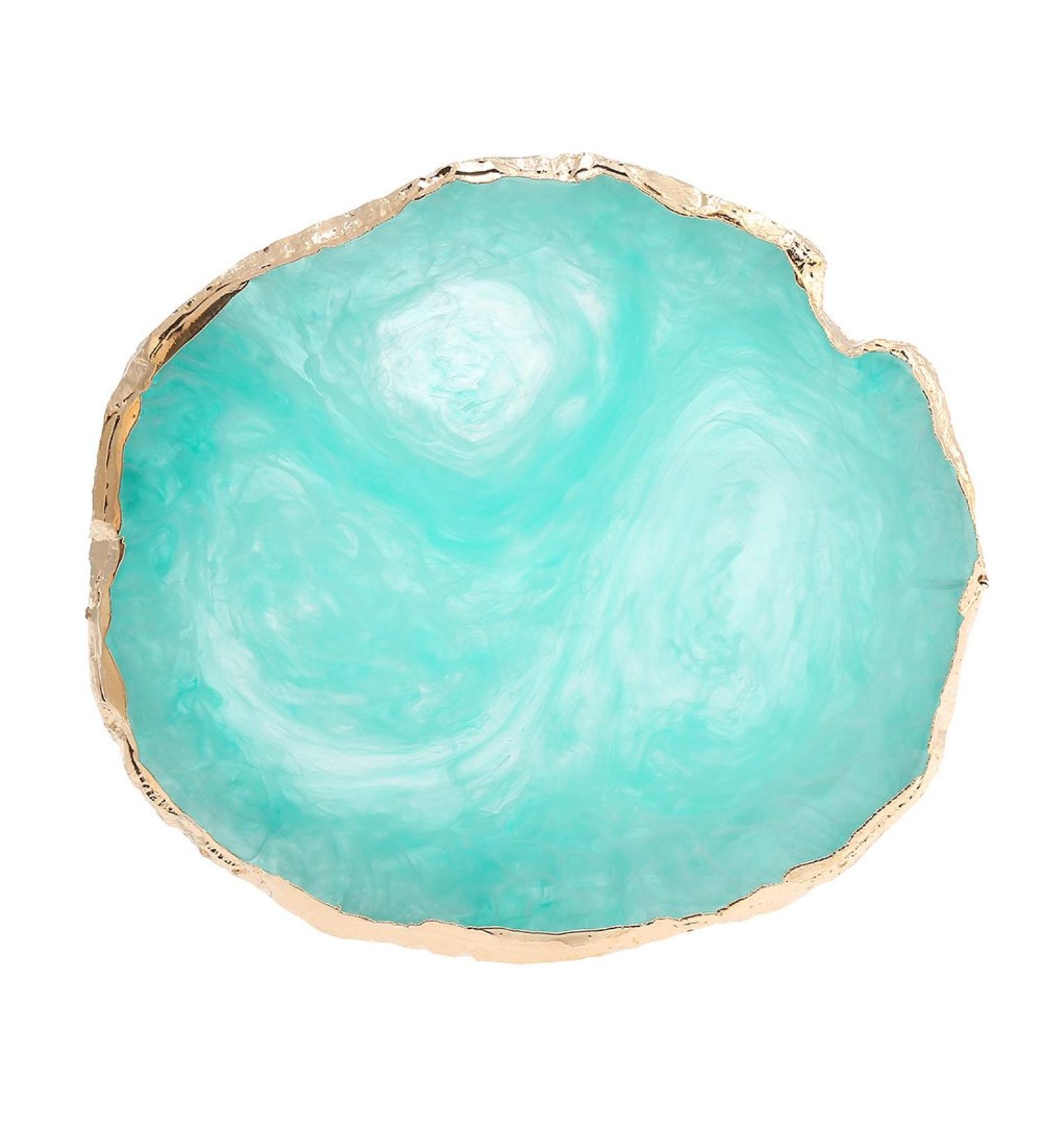 Acrylic Dappen Dish & Nail Art Palette - Green Manicure Tools for Nail Decoration | International Shipping - Buy Online on GoSupps.com