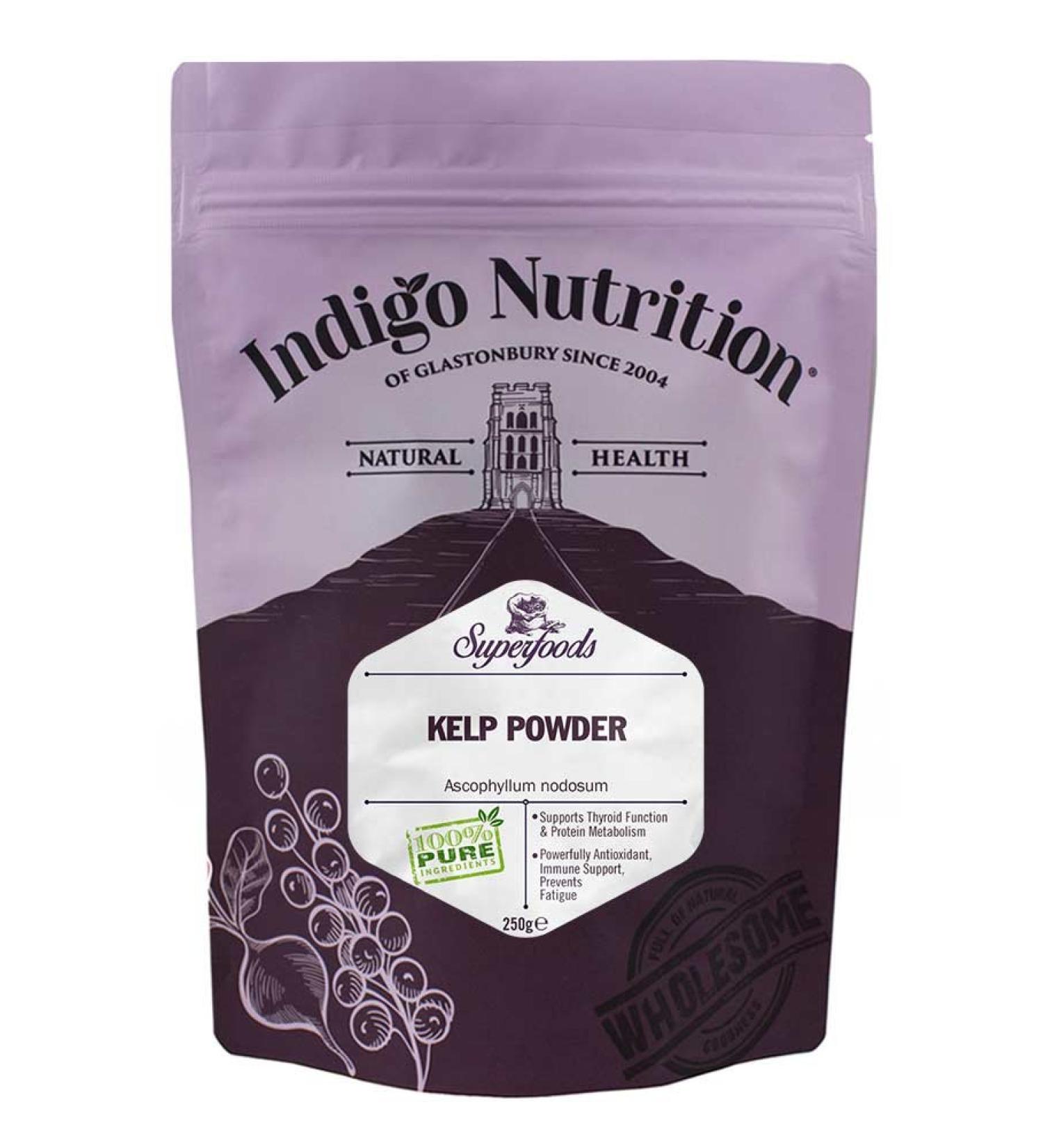 Buy Indigo Herbs Kelp Seaweed Powder 250g | Premium Natural Superfood for Health & Wellness | International Shipping - Buy Online on GoSupps.com